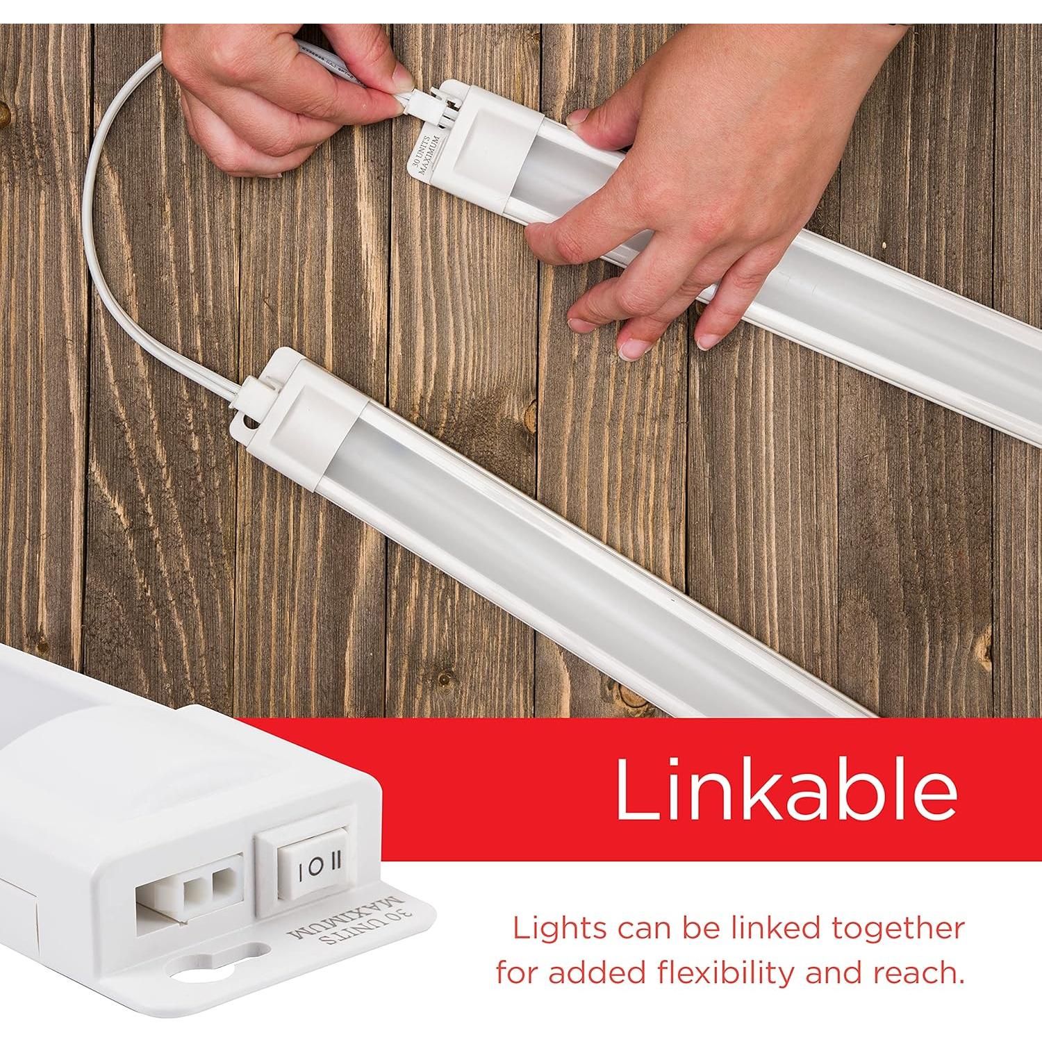 Luz Bajo Gabinete LED UltraPro 24" Enchufable Blanco Cálido