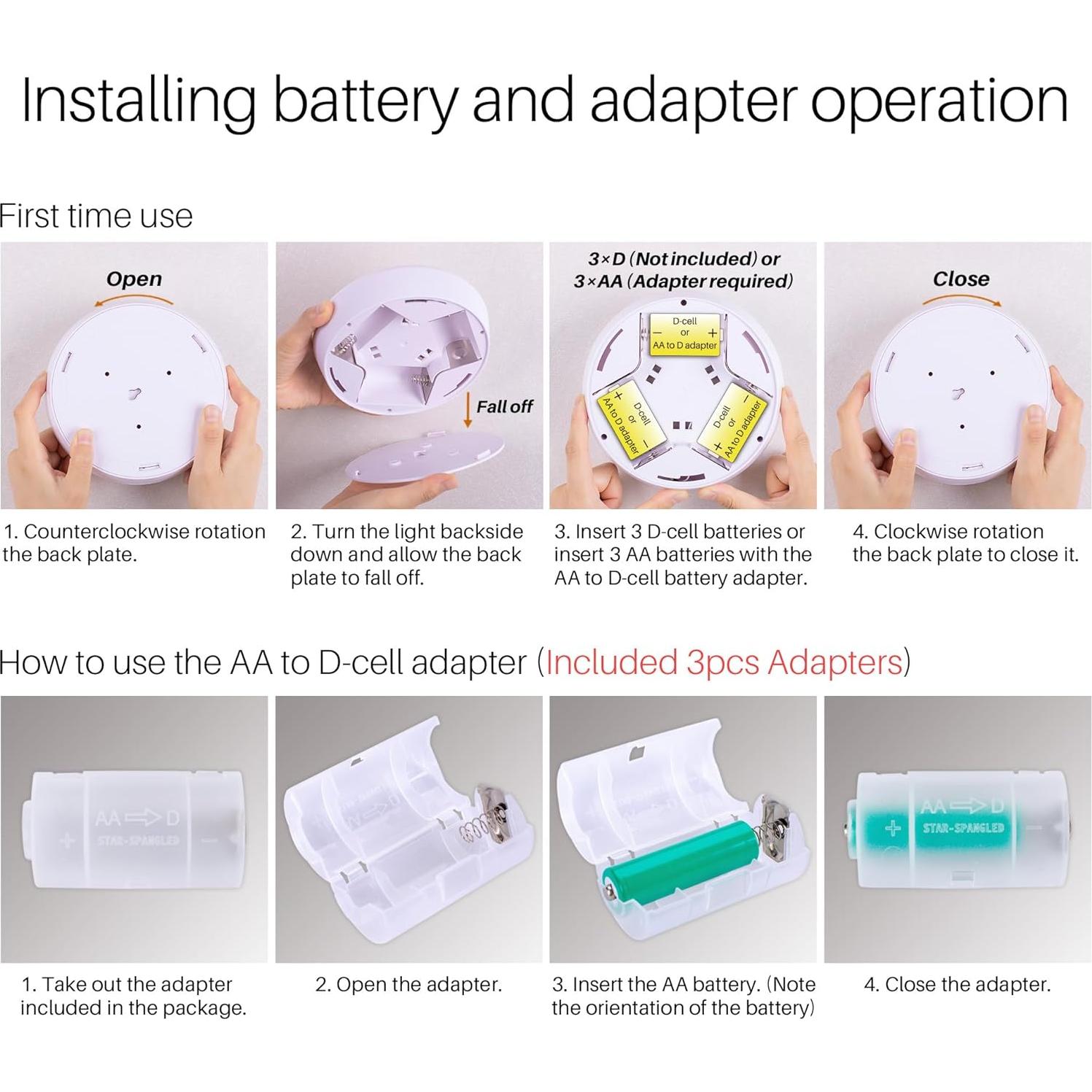 Luz de Techo LED con Sensor de Movimiento STAR-SPANGLED 16 cm