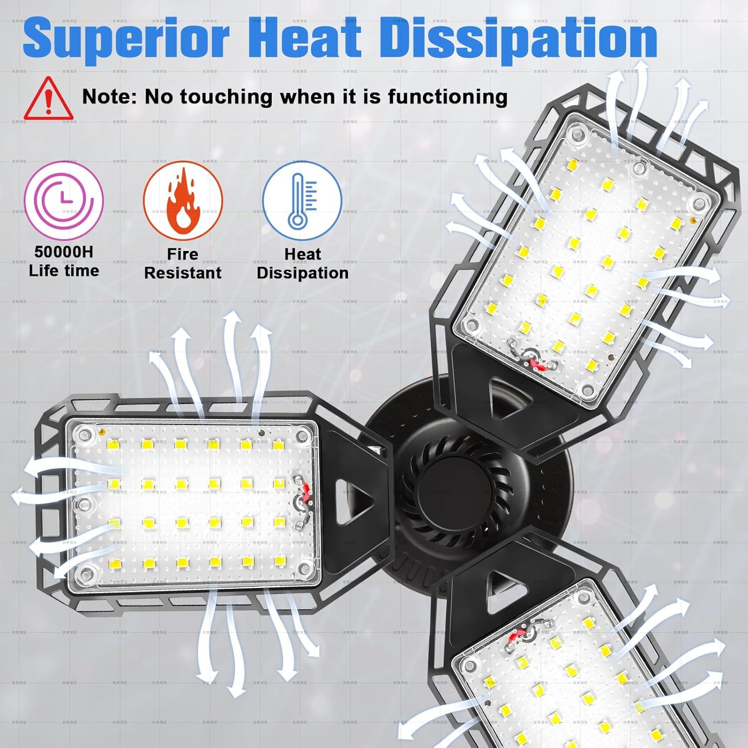 Bombilla LED Aoretic 80W 8000LM 6500K 4 Paquetes