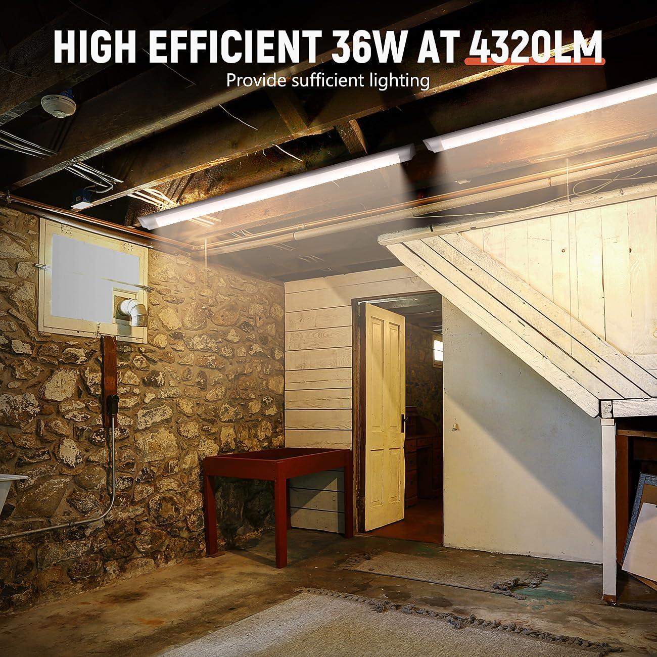 Luz de Taller LED DAKASON 4FT 36W 4320lm Ajustable 3000K/4000K/5000K