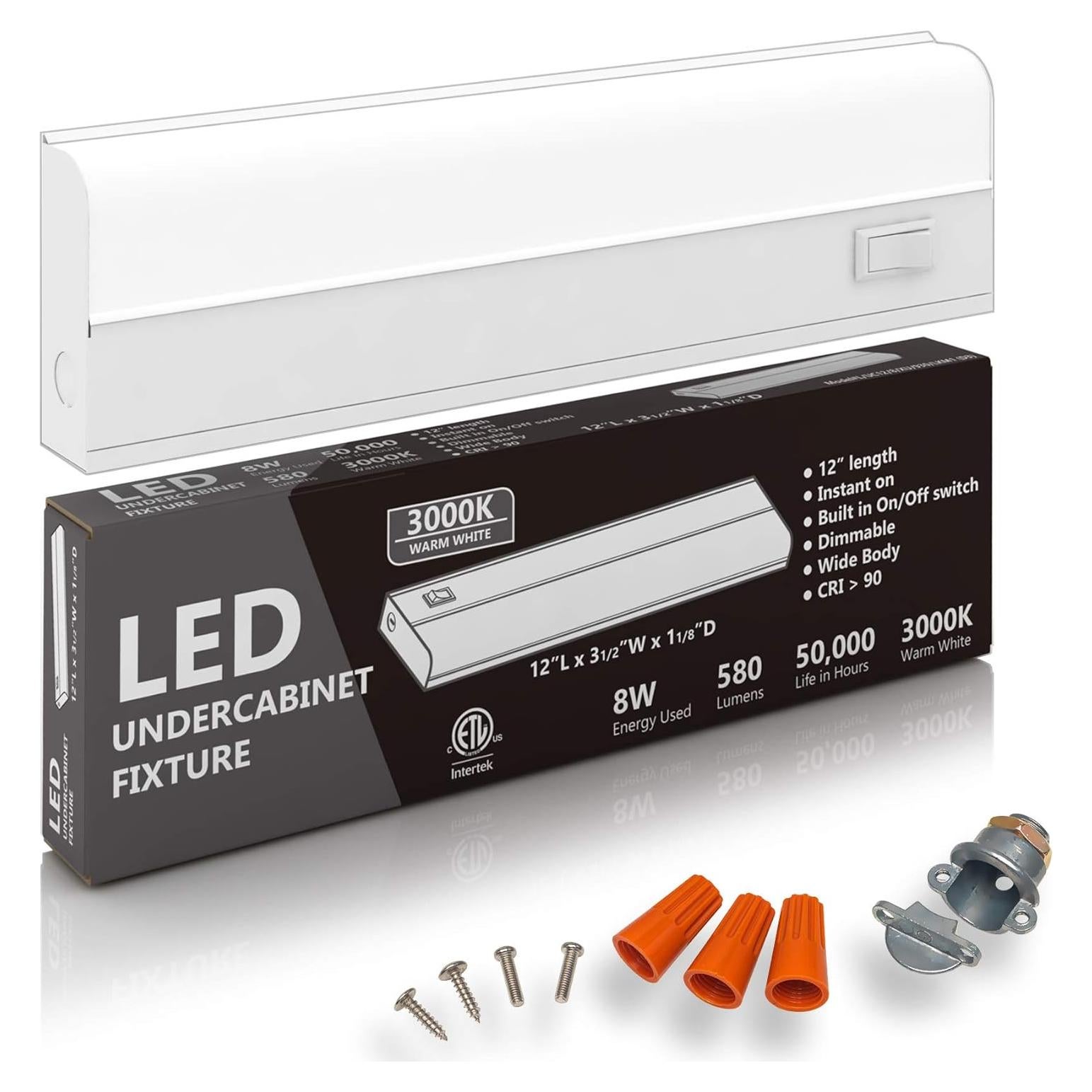 Iluminación LED bajo gabinete HARRRRD 30.48 cm 8W 3000K