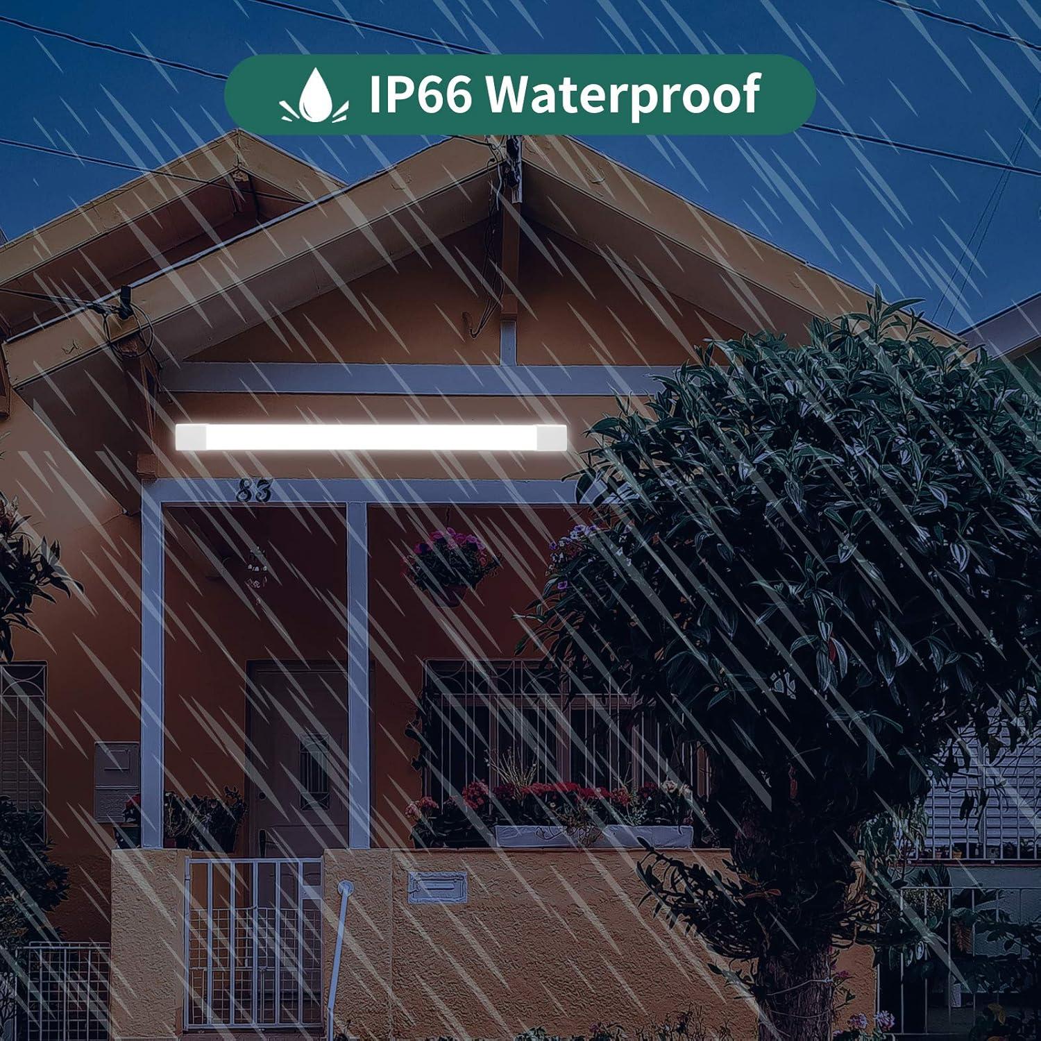 Lámpara de tubo LED KUKUMAO 18W 5000K 2 pies Enchufable