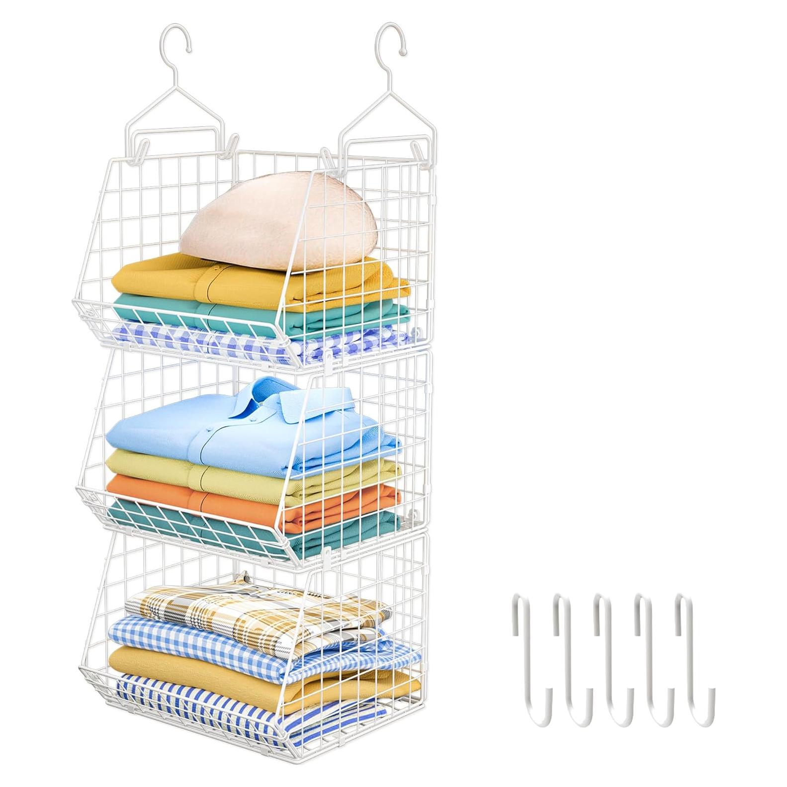 Organizador de Closet Plegable X-cosrack 3 Niveles Blanco