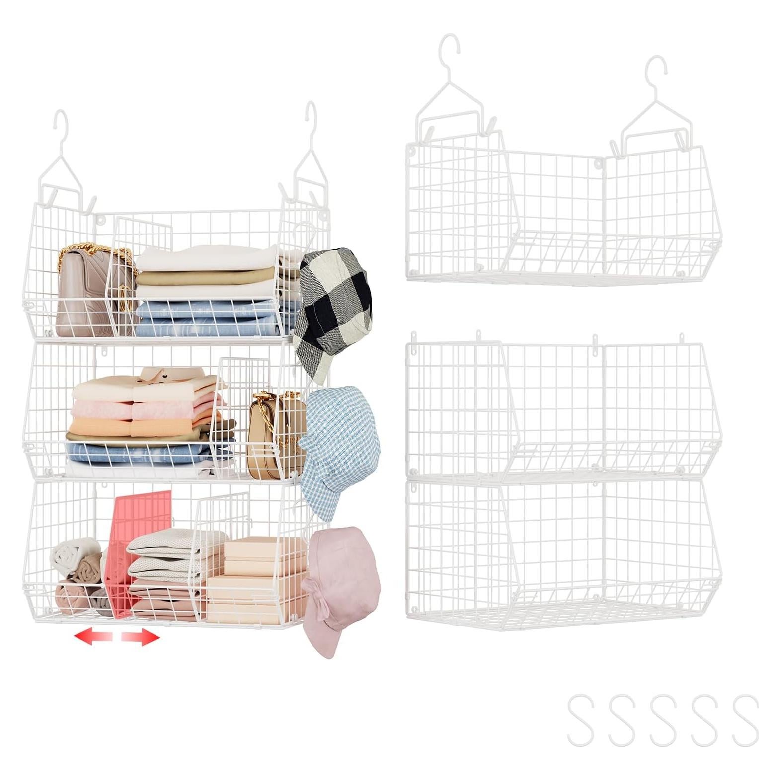 Estantes Colgantes Jautokerdar 3 Niveles Blanco 42x30 cm