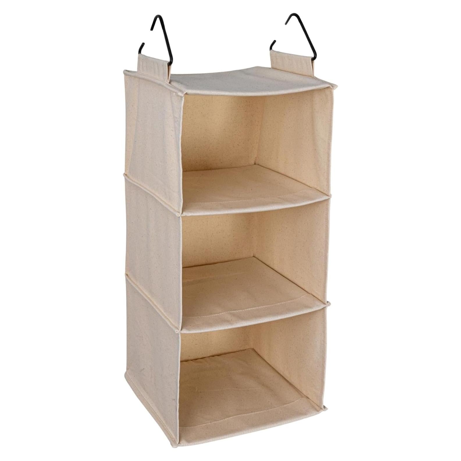 Organizador de Closet Colgante Household Essentials 3 Estantes Algodón