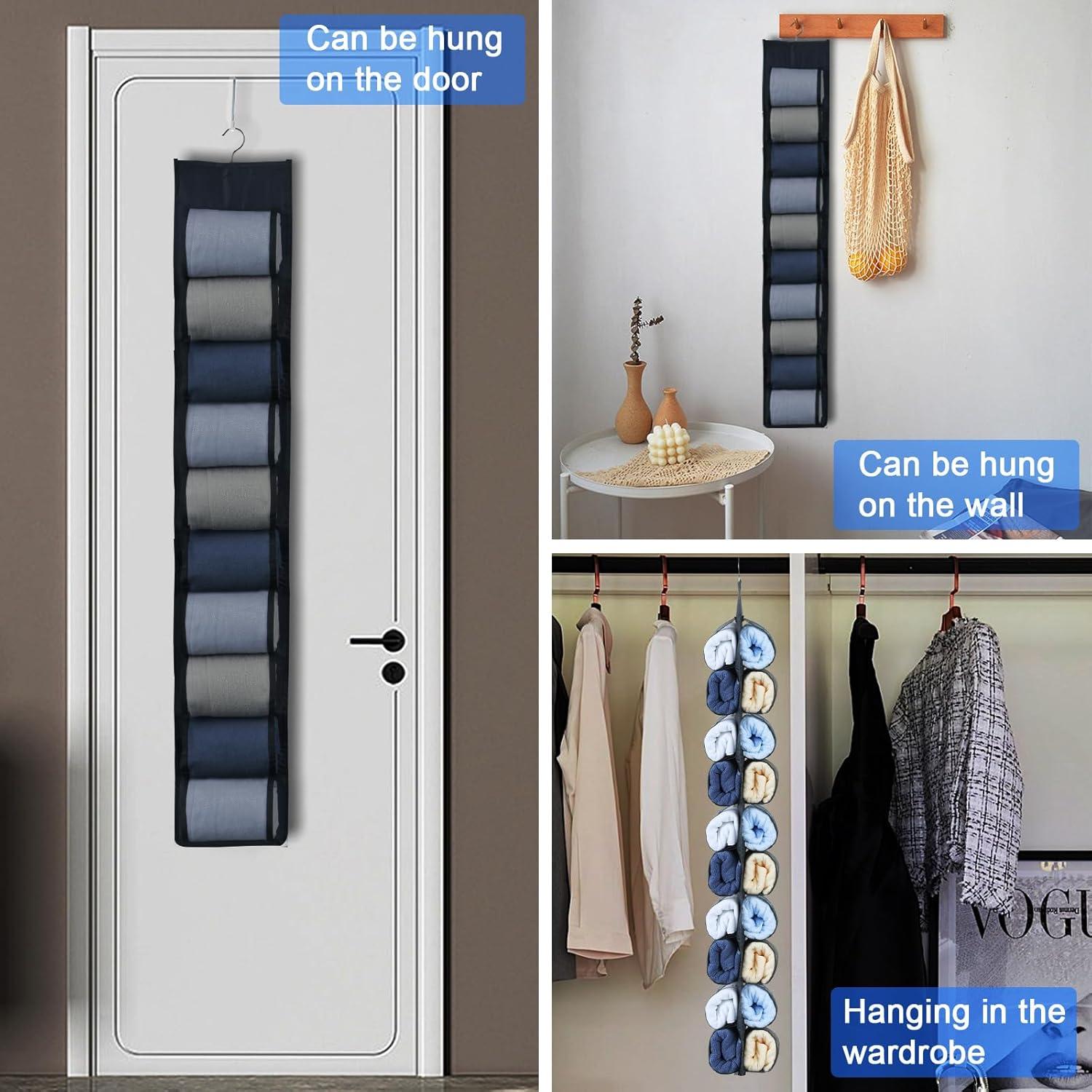 Organizador Colgante de Leggings Ioryseg 20 Bolsillos Negro