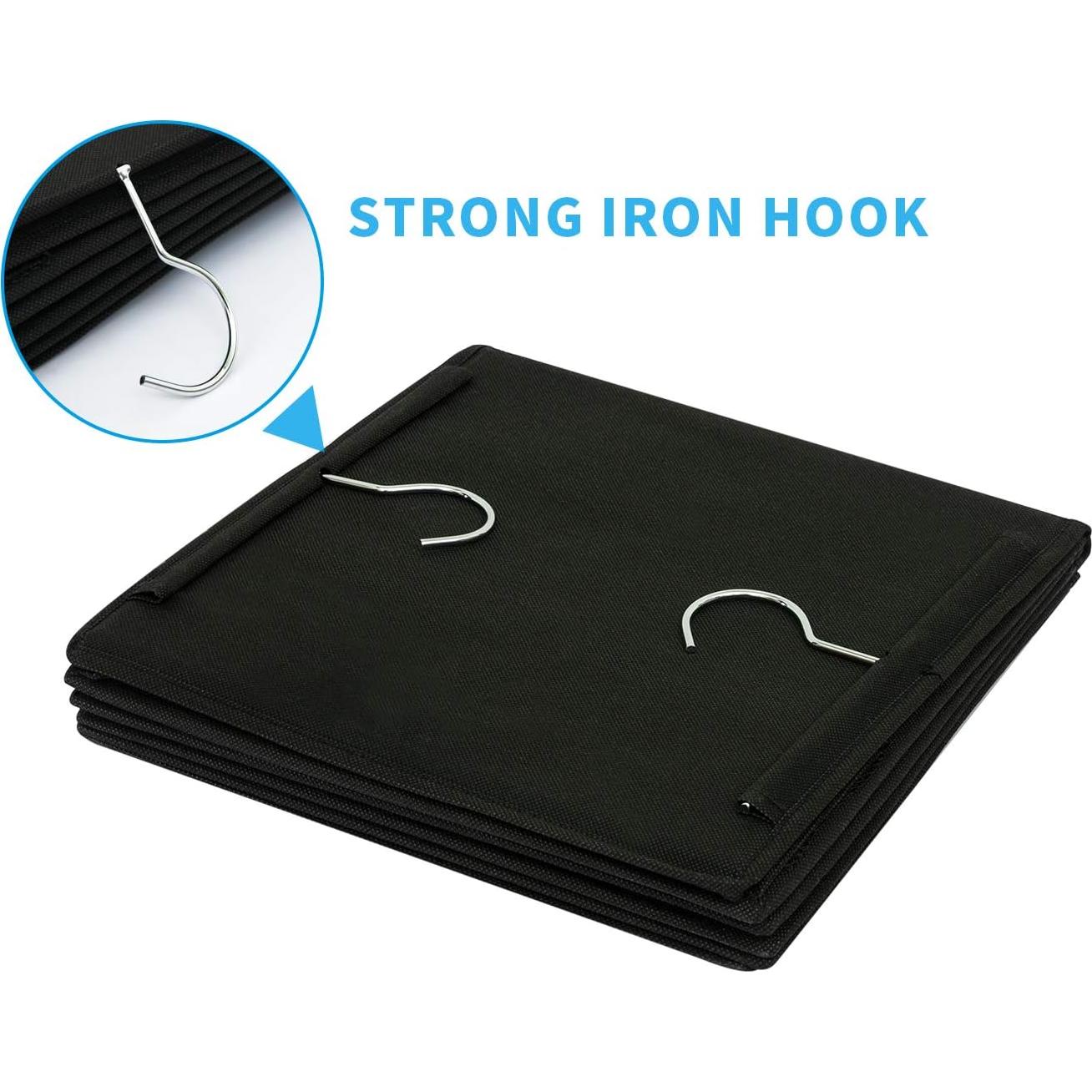 Organizador de Closet Colgante BrilliantJo 5 Estantes Negro