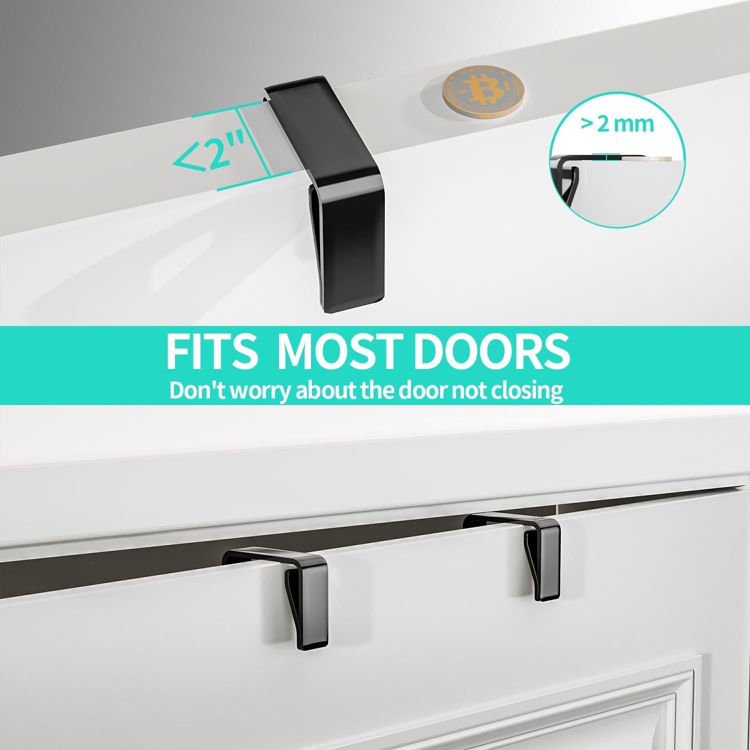 Organizador Colgante HapiRm sobre la Puerta - 4 Cestas Metálicas