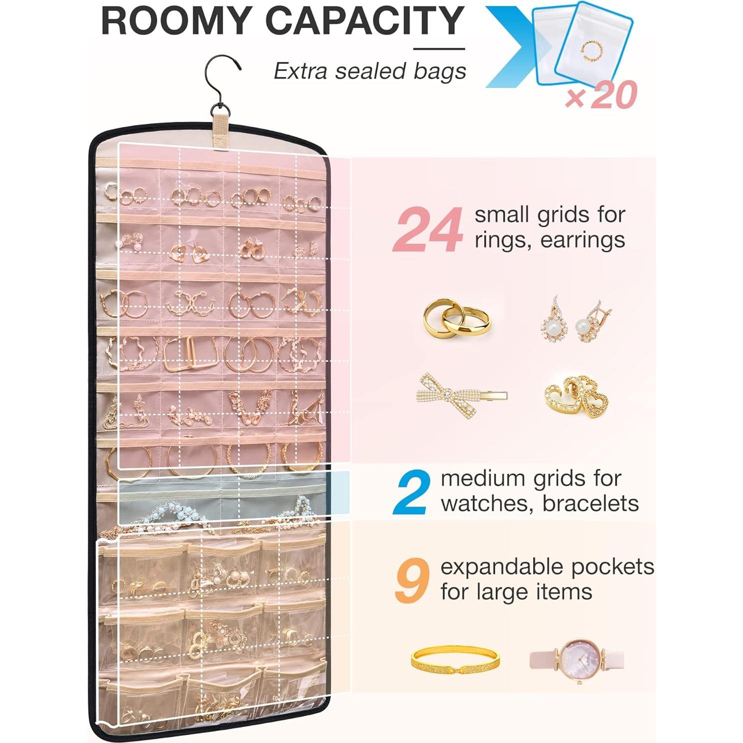 Organizador de Joyería Colgante BAGSMART Grande Negro