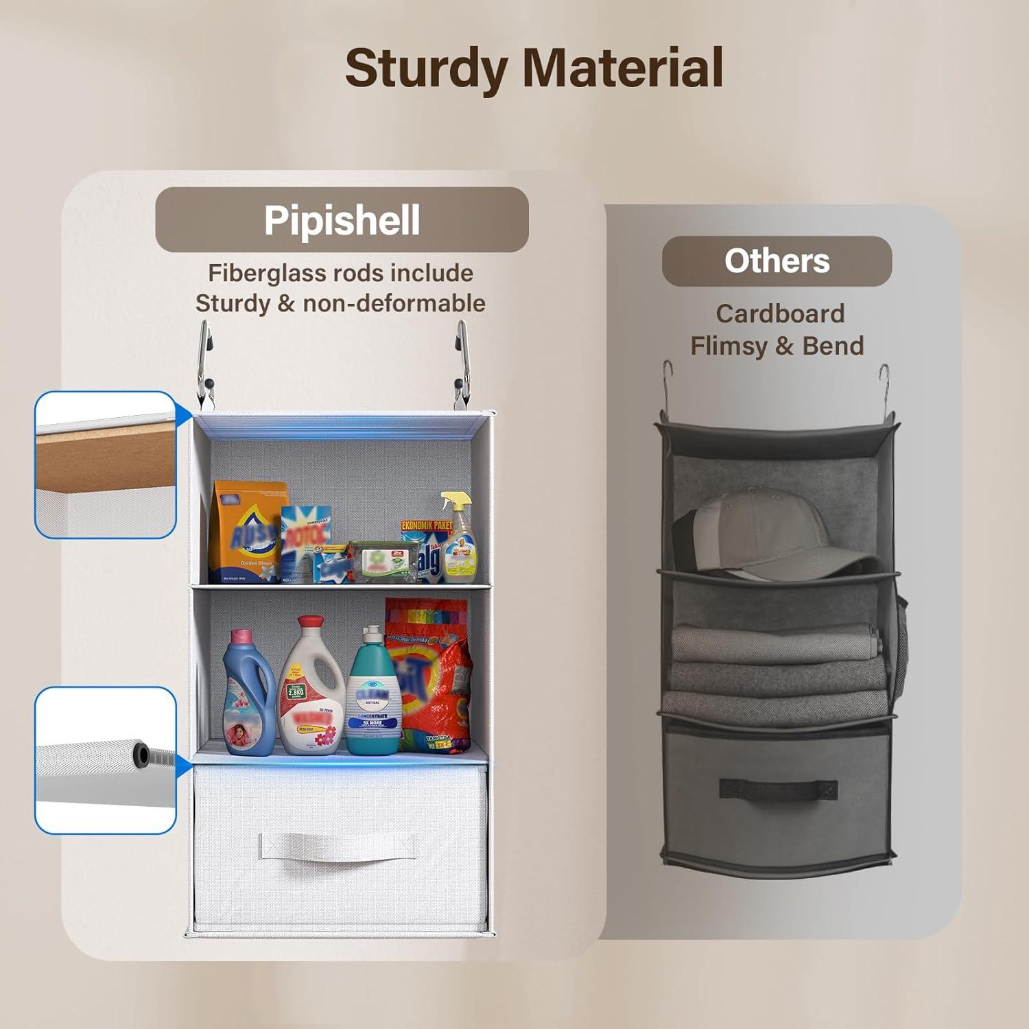 Organizador de Closet Colgante Pipishell 6 Estantes Blanco