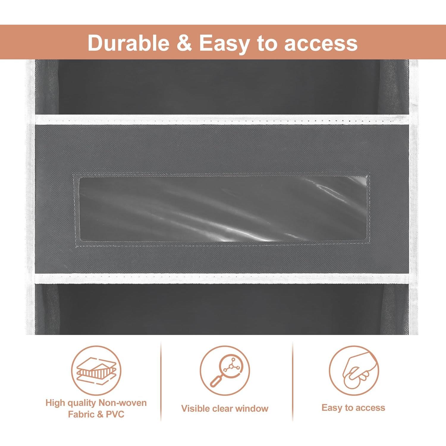 Organizador Colgante XyVoltic 5 Niveles 10 Bolsillos Gris