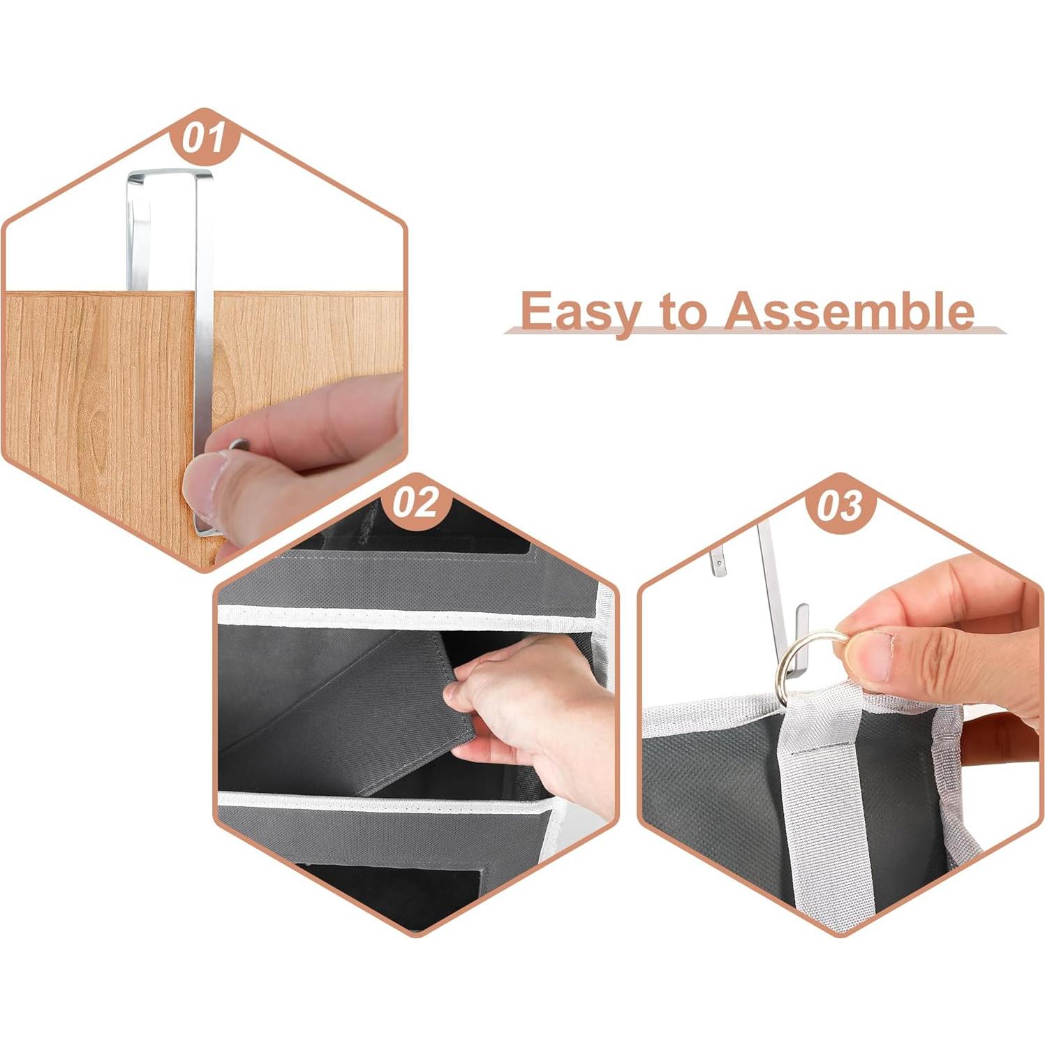 Organizador Colgante XyVoltic 5 Niveles 10 Bolsillos Gris