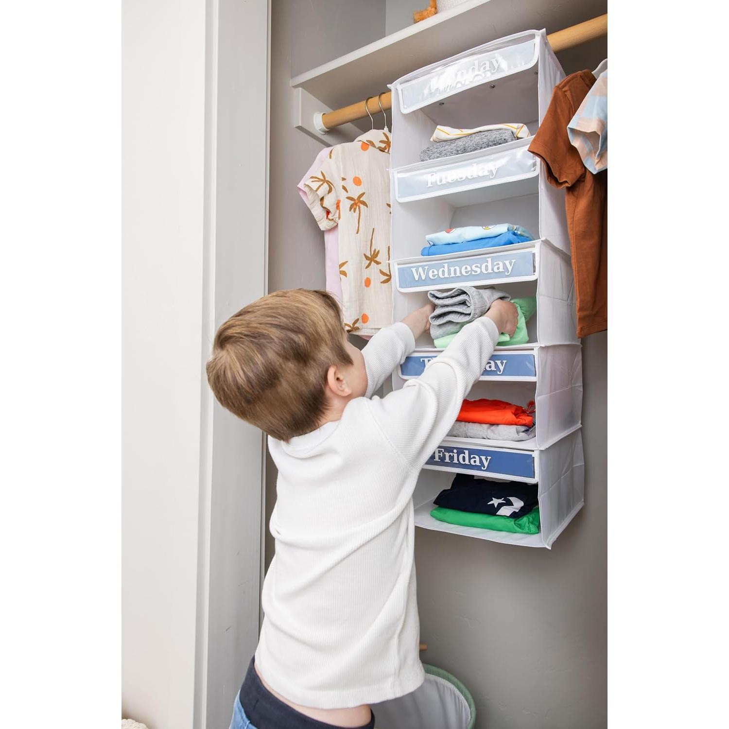 Organizador de Ropa Semanal Three Sweet Peas Co 5 Estantes 84 cm