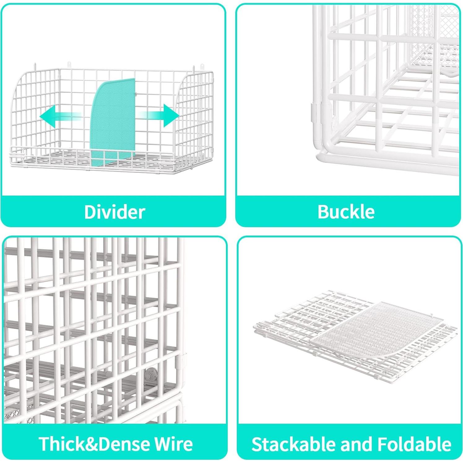 Organizador de Closet Colgante HapiRm - 3 Niveles Metal Blanco