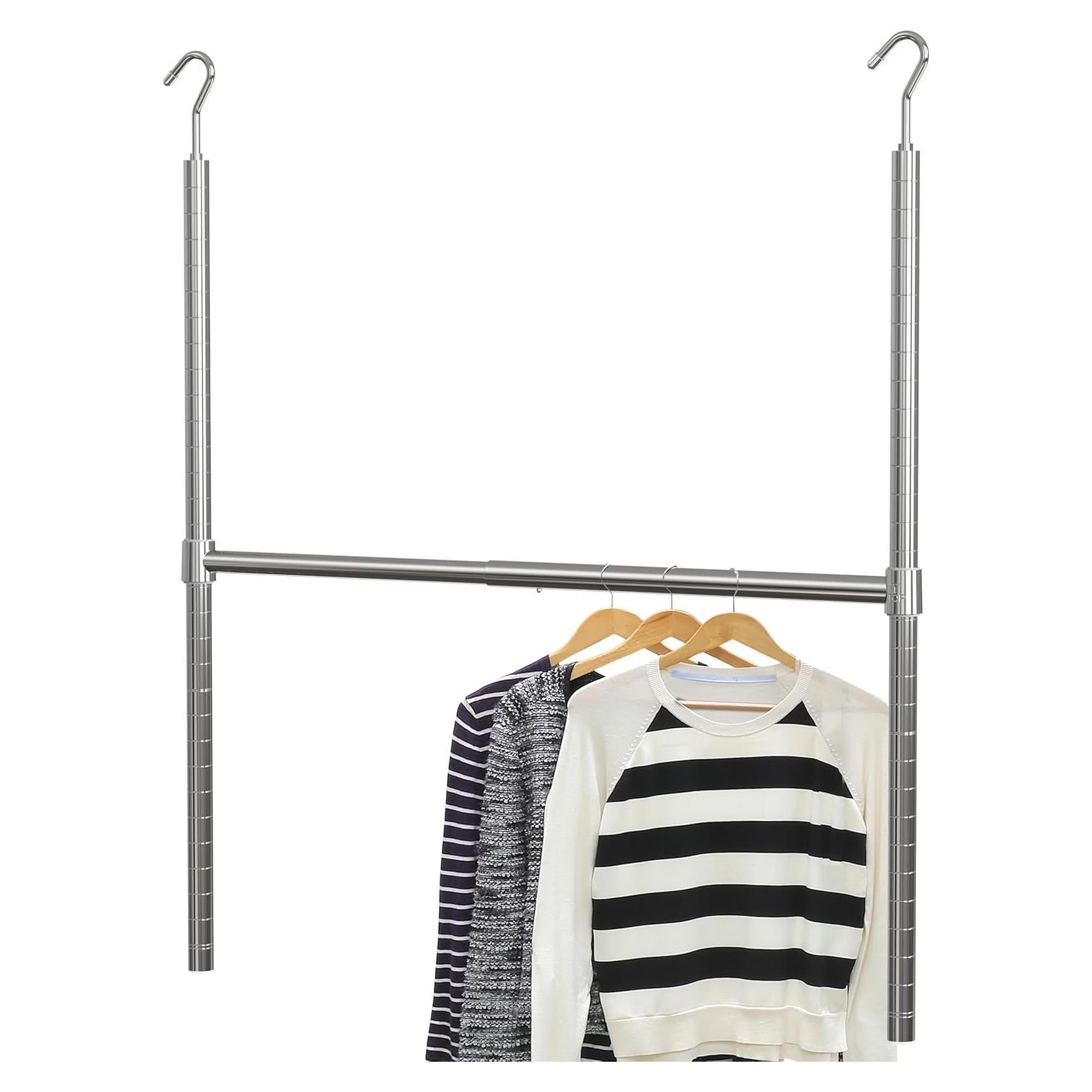 Varilla Colgante Ajustable Simple Houseware Cromo 47.63-77.47 cm