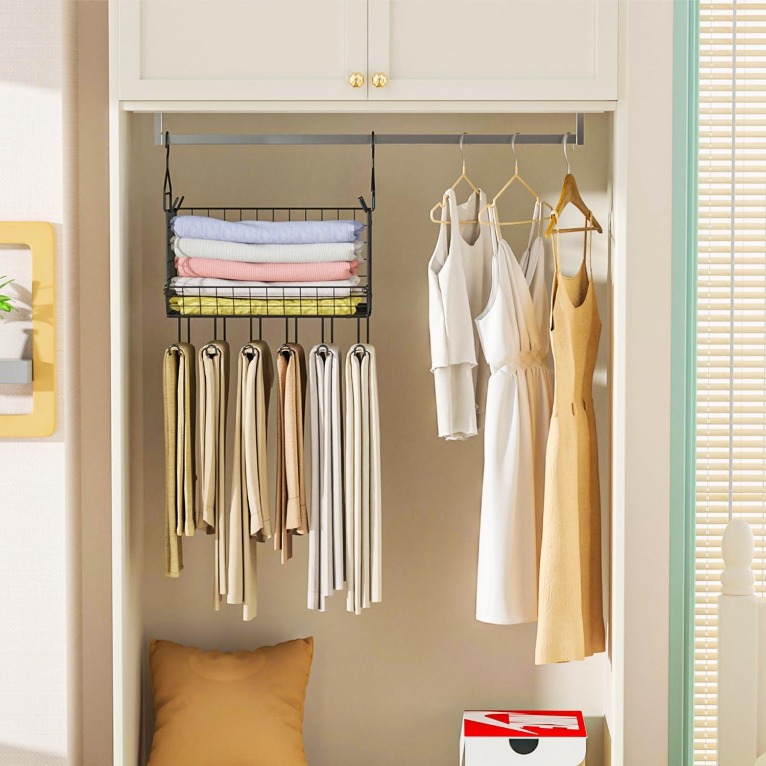 Organizador de Closet Colgante X-cosrack 2 Paquetes Negro