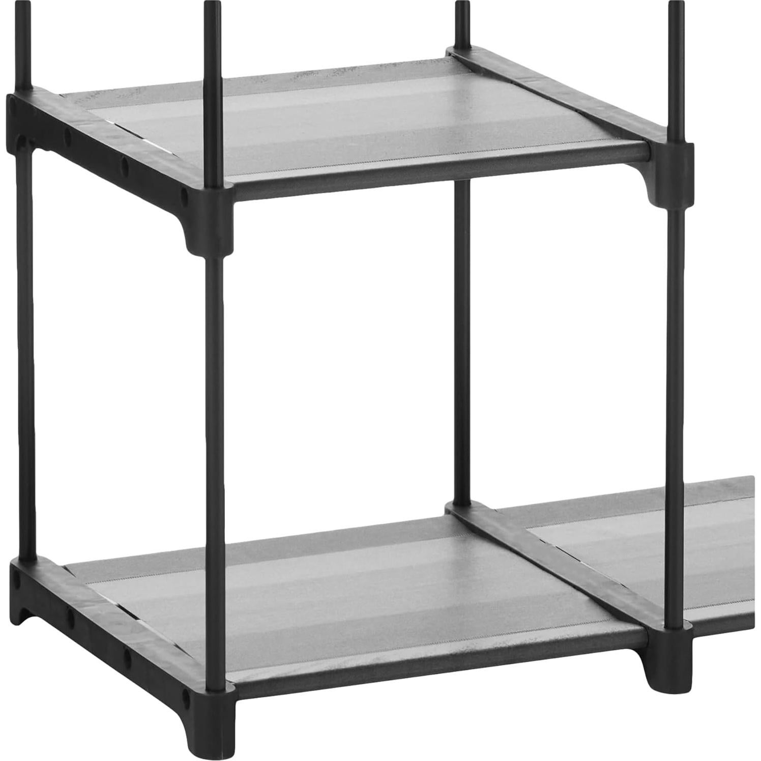 Armario Portátil SONGMICS 112x43x165 cm Negro con Estantes