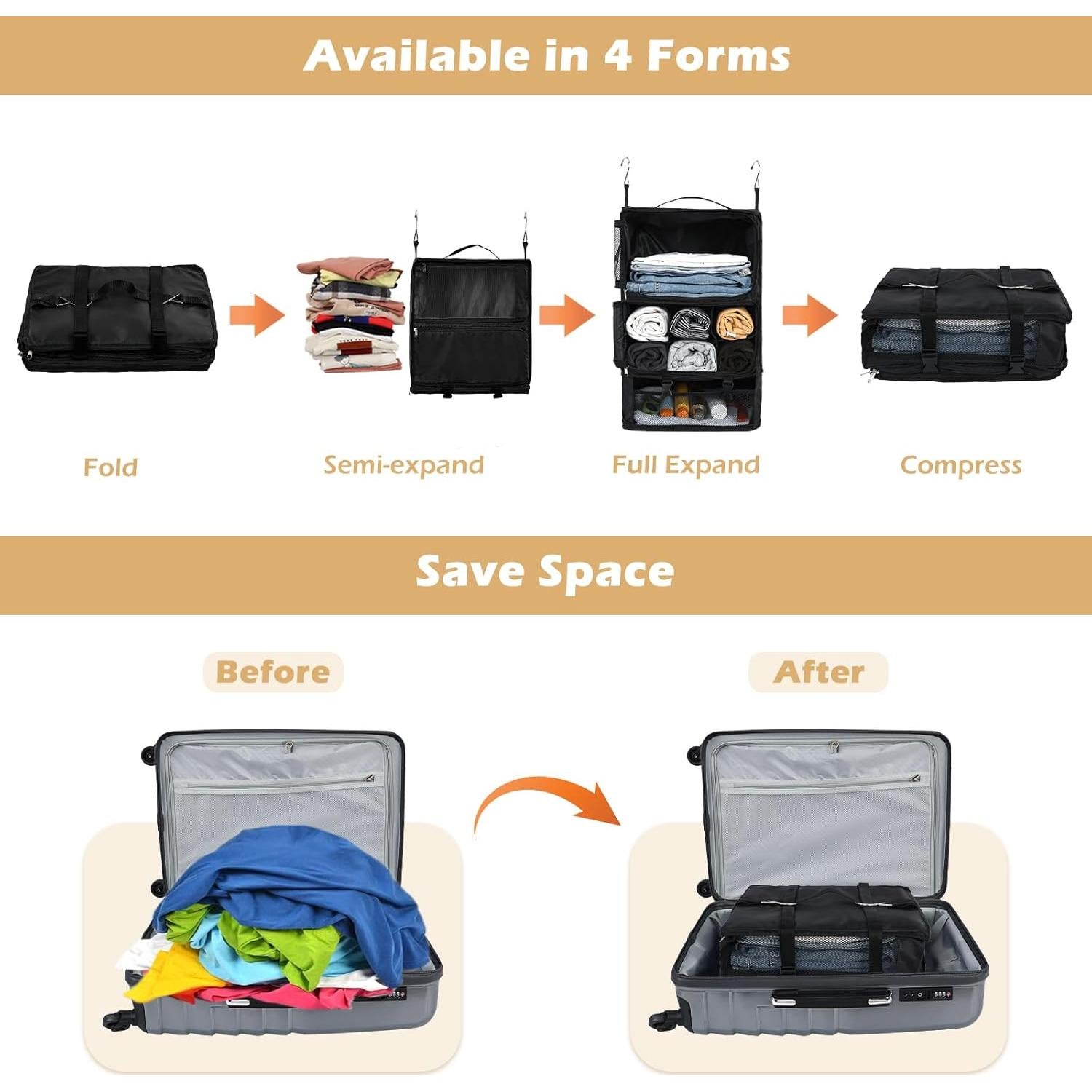 Bolsa de Almacenamiento Colgante Surblue XXL Negro Impermeable