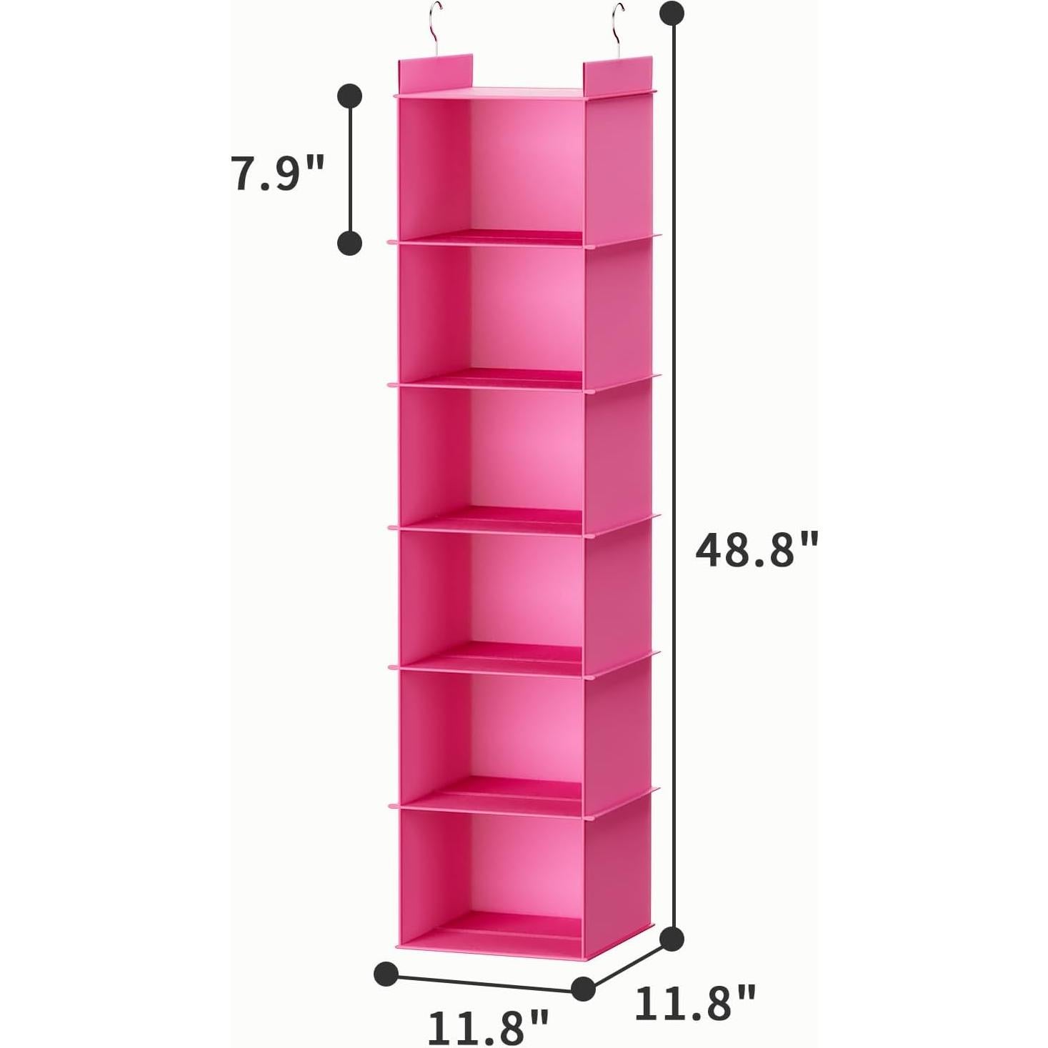 Organizador de Closet Colgante YOUDENOVA 6 Niveles Rosa