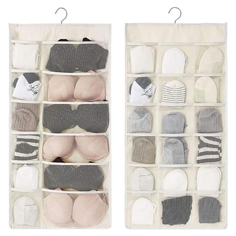 Organizador Colgante de Closet Newraturner 30 Bolsillos Blanco