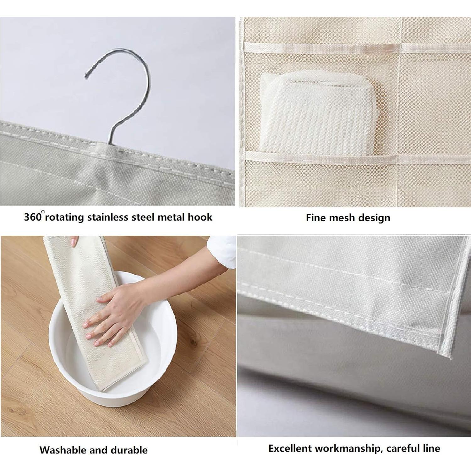 Organizador Colgante de Closet Newraturner 30 Bolsillos Blanco