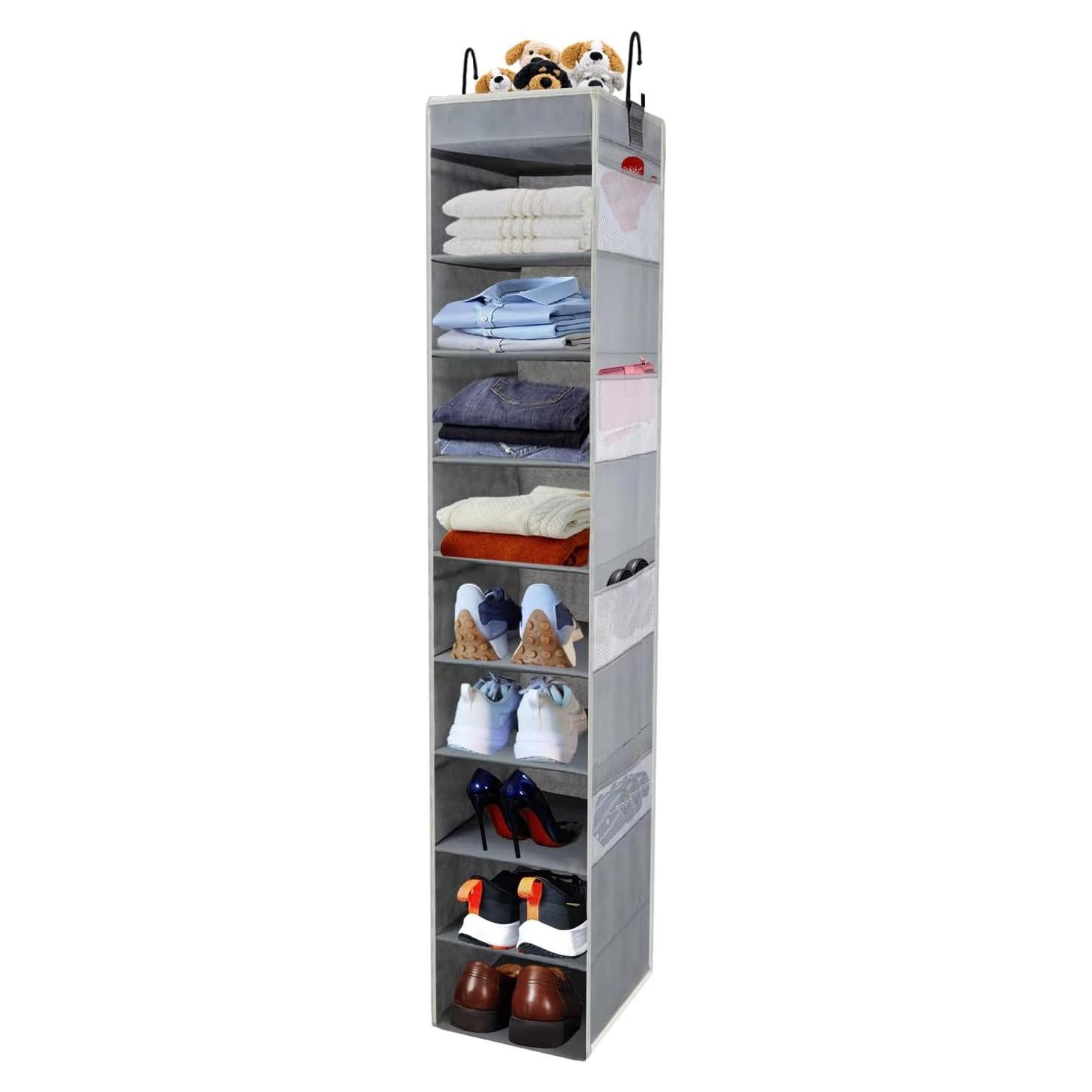 Organizador Colgante de Zapatos Roomtalk 10 Estantes Gris
