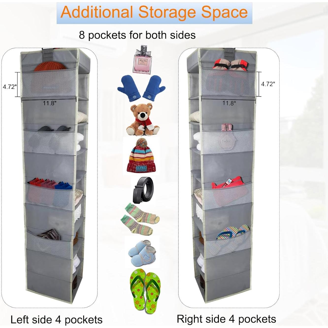 Organizador Colgante de Zapatos Roomtalk 10 Estantes Gris