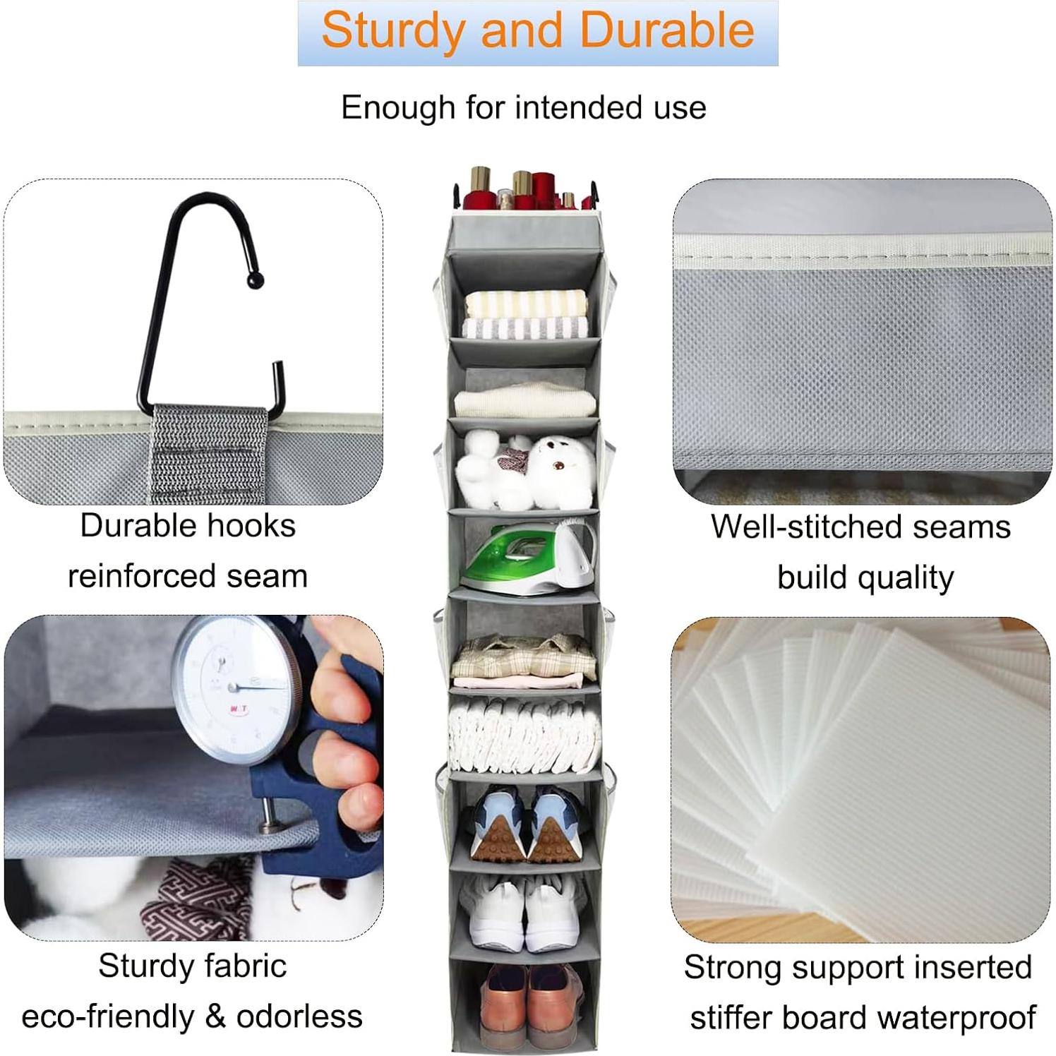 Organizador Colgante de Zapatos Roomtalk 10 Estantes Gris