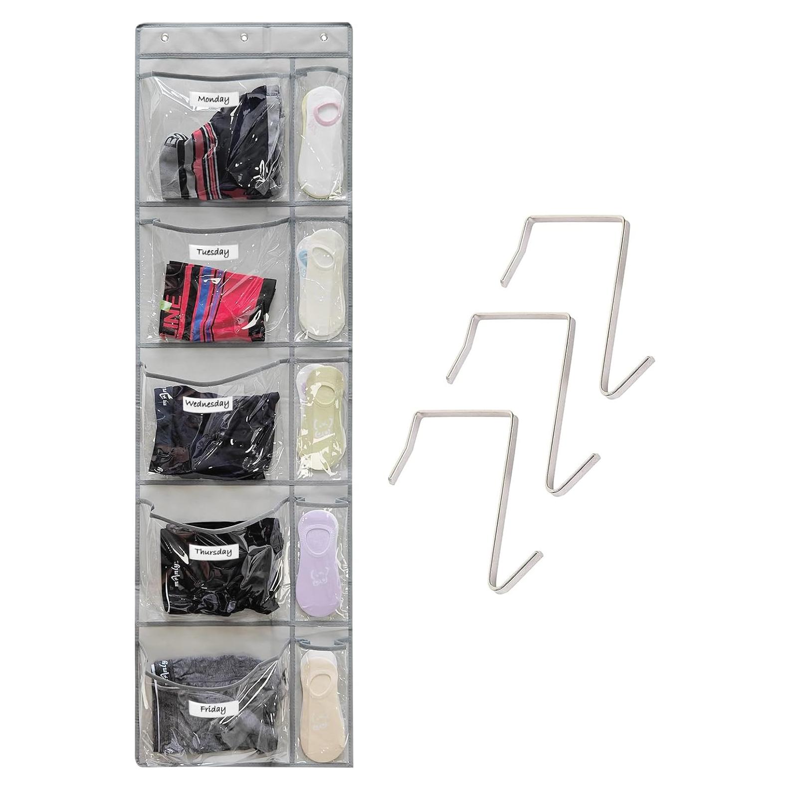 Organizador de Ropa Infantil Semanal TidyMaster 145 cm Gris
