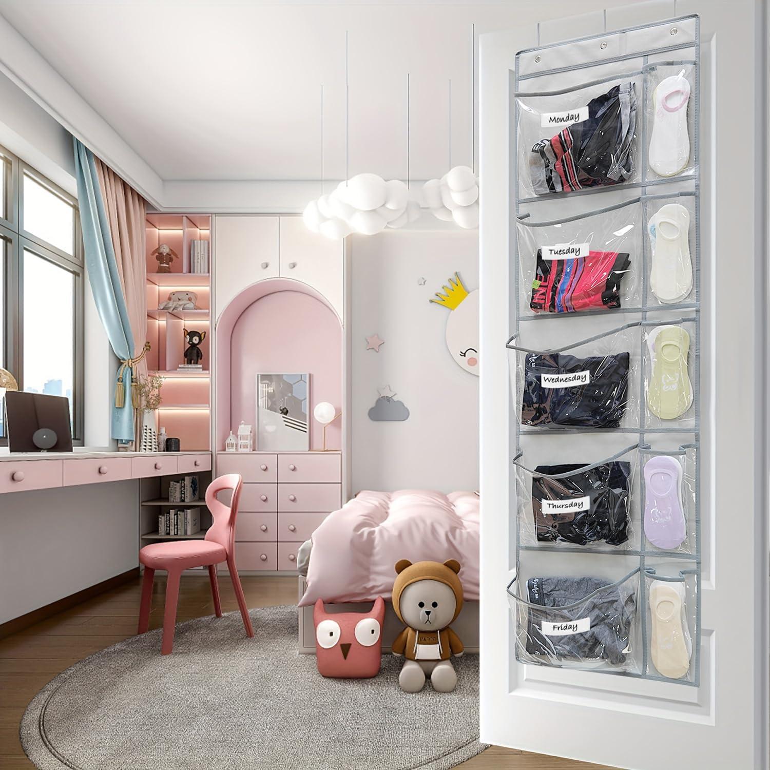 Organizador de Ropa Infantil Semanal TidyMaster 145 cm Gris