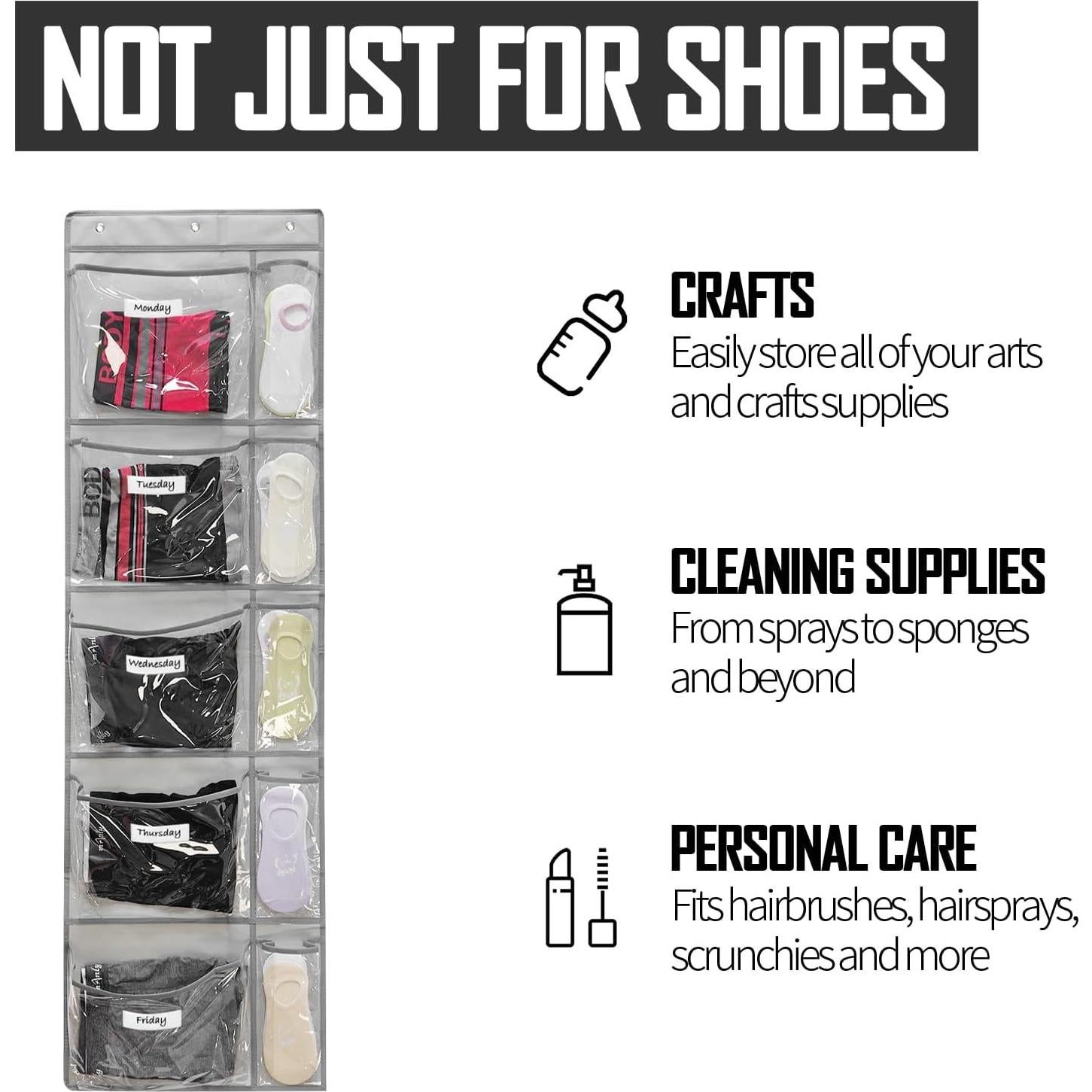 Organizador de Ropa Infantil Semanal TidyMaster 145 cm Gris