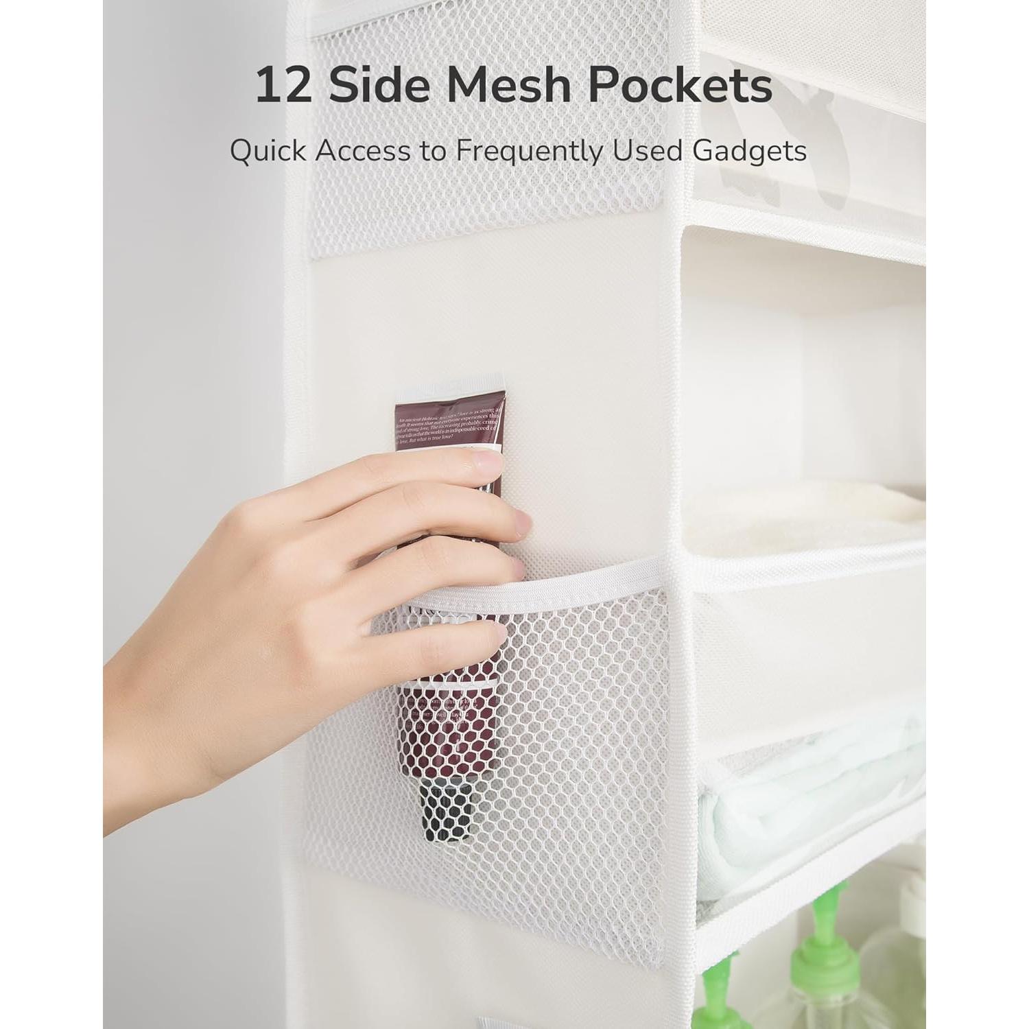 Organizador Colgante ULG sobre Puerta 6 Bolsillos Beige 22.68kg