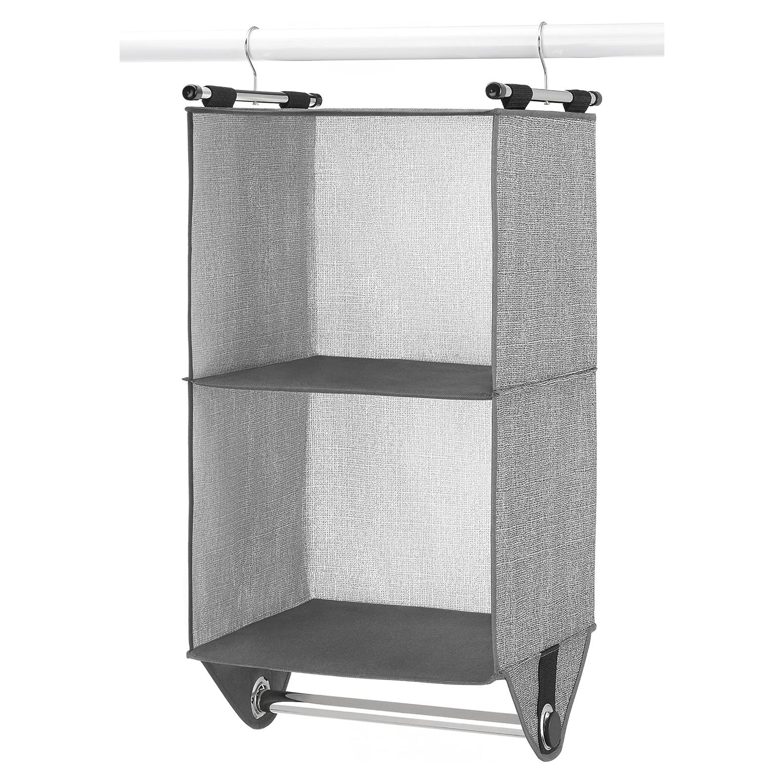 Organizador de Closet Whitmor 2 Estantes Gris Claro y Oscuro