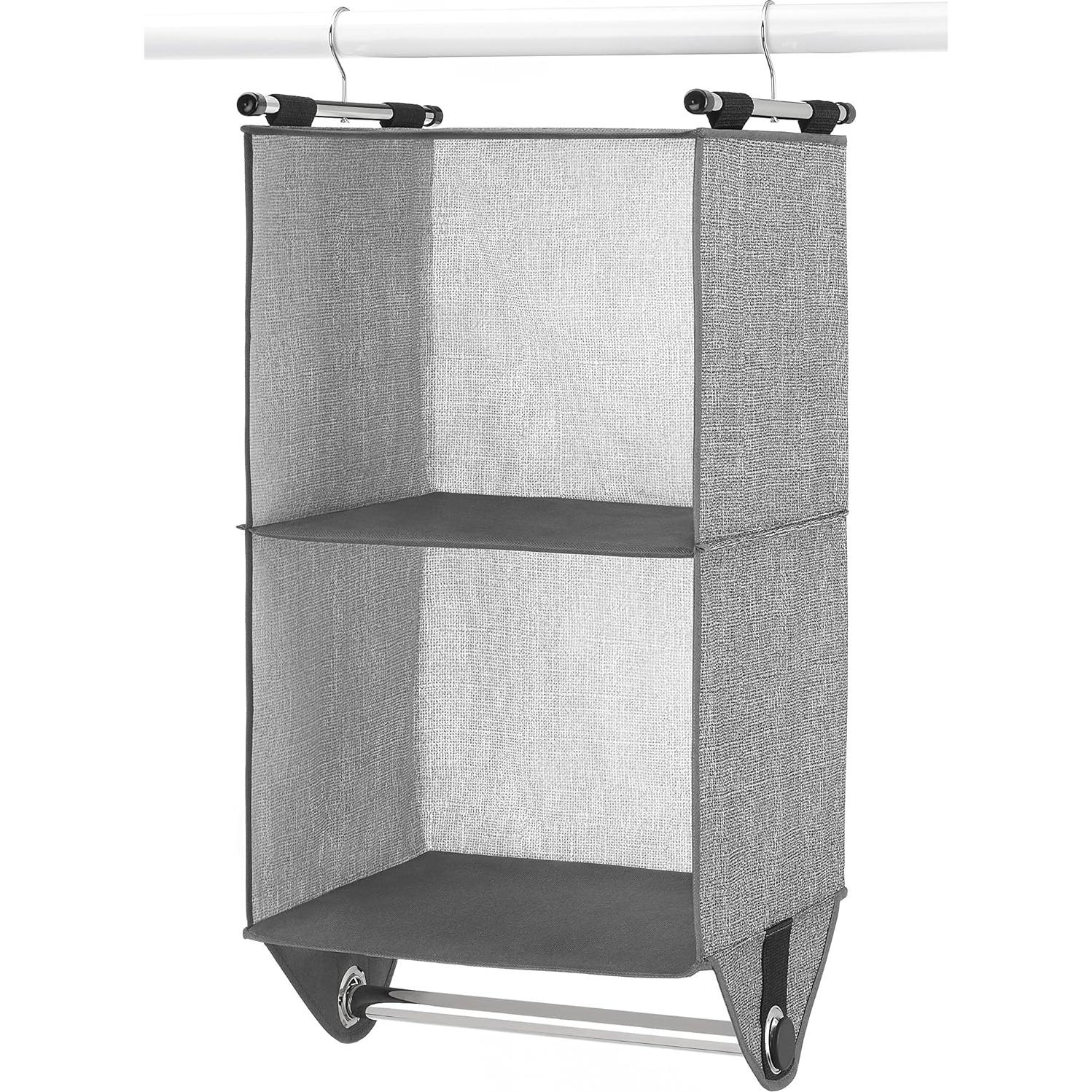 Organizador de Closet Whitmor 2 Estantes Gris Claro y Oscuro
