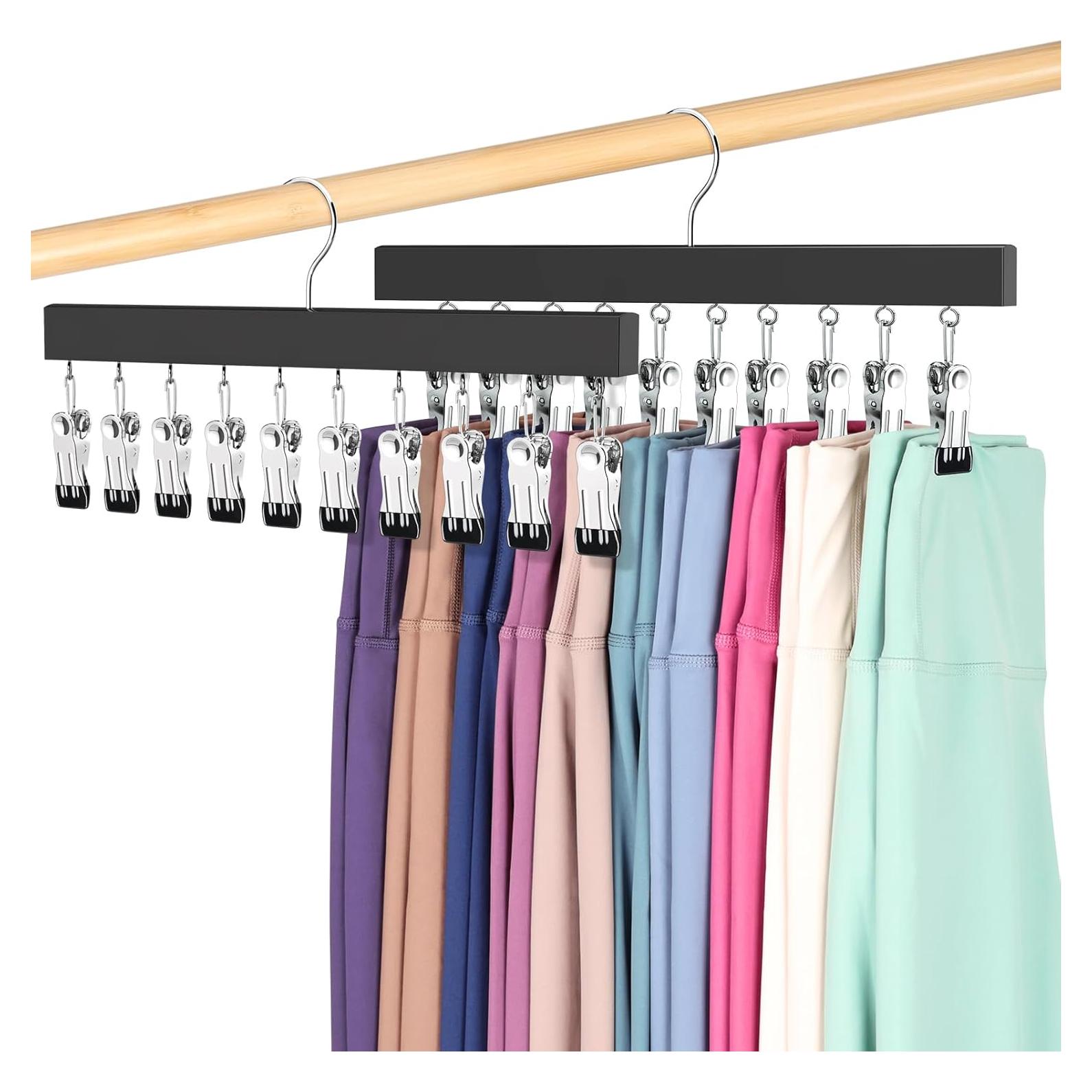 Organizador de Closet ORROENS 2 Pcs Perchas para Pantalones