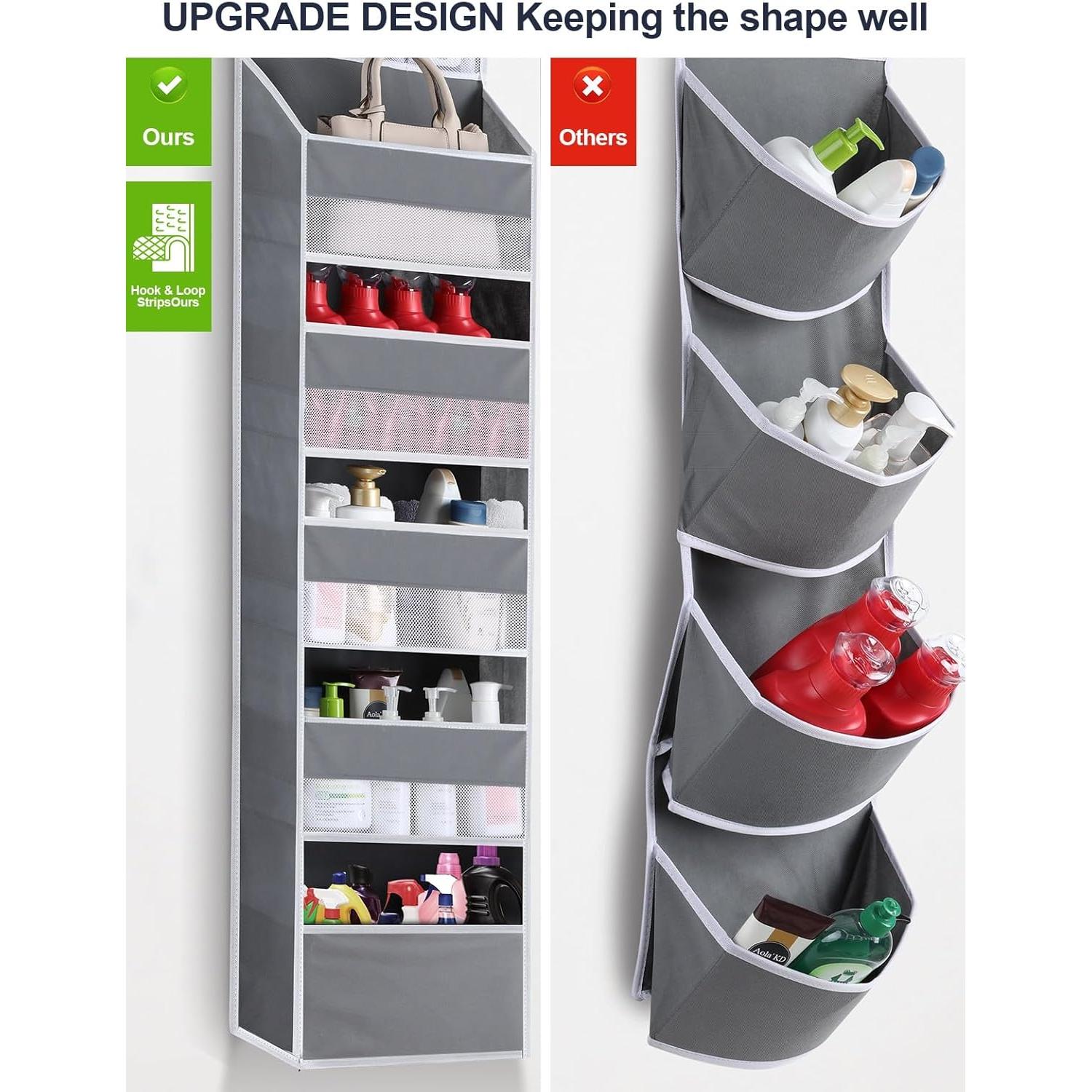 Organizador de Puerta Wakaye 6 Estantes Gris 20 kg