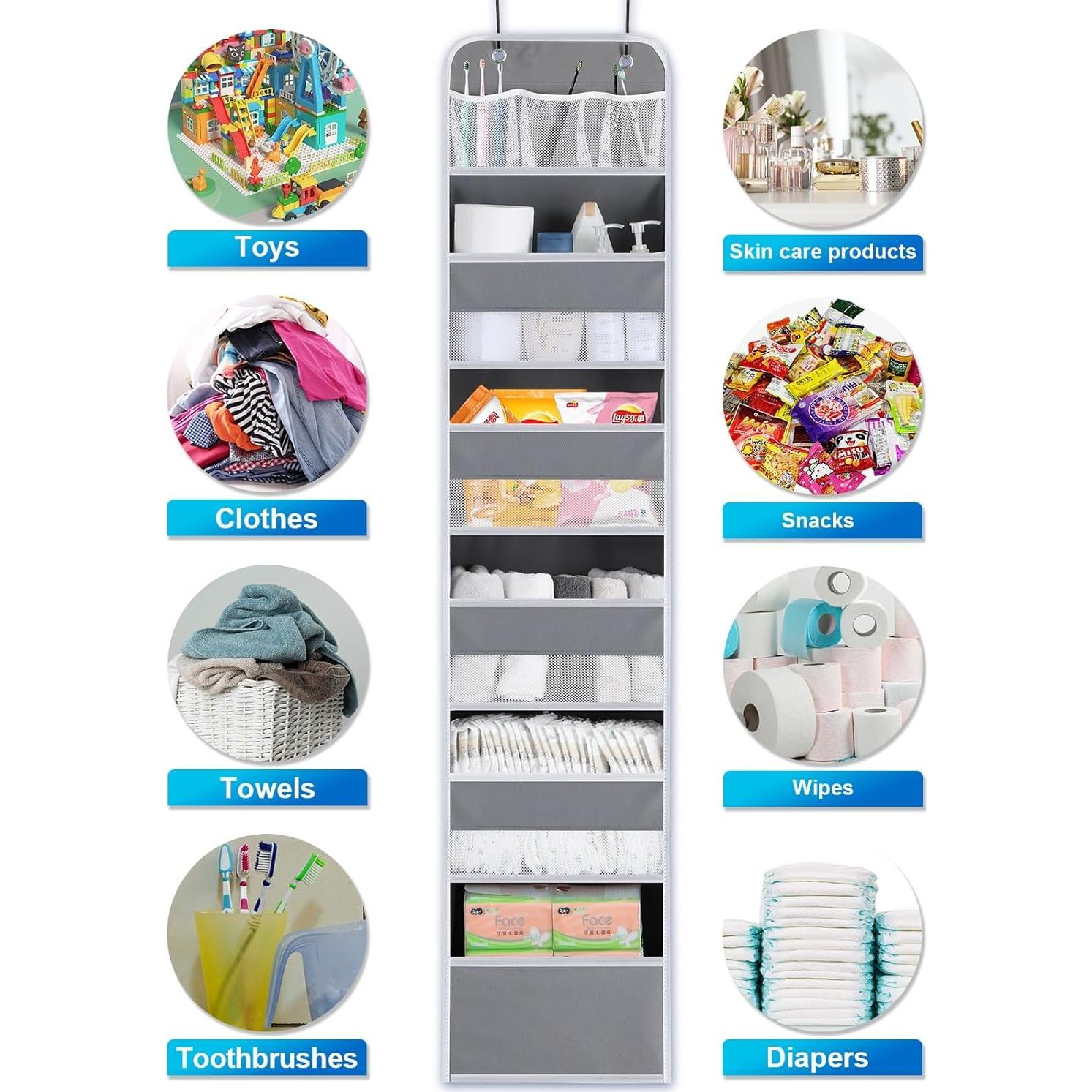 Organizador de Puerta Wakaye 6 Estantes Gris 20 kg