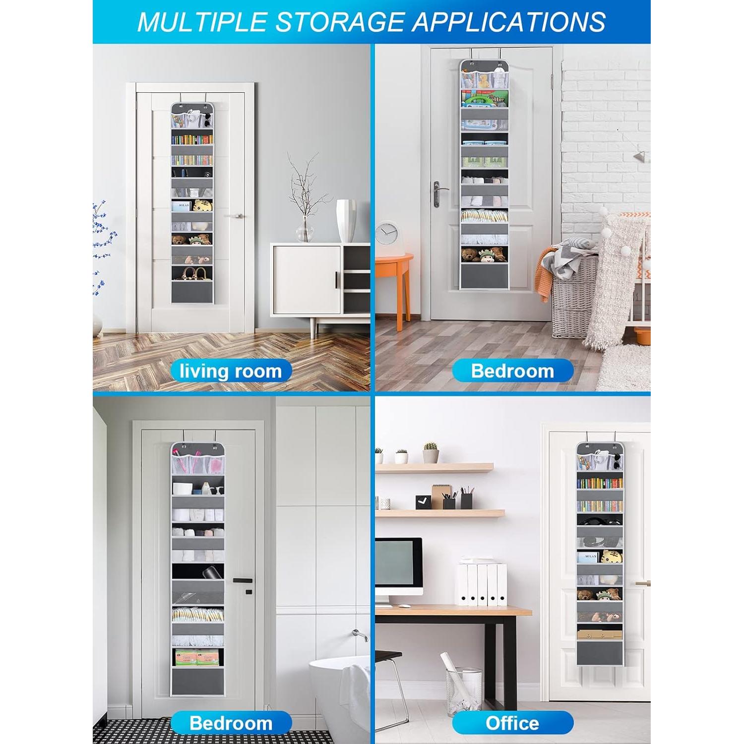 Organizador de Puerta Wakaye 6 Estantes Gris 20 kg