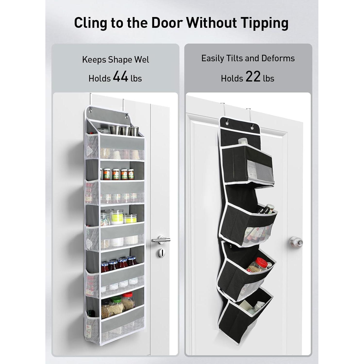 Organizador sobre la puerta Yecaye 5 niveles gris 20 kg