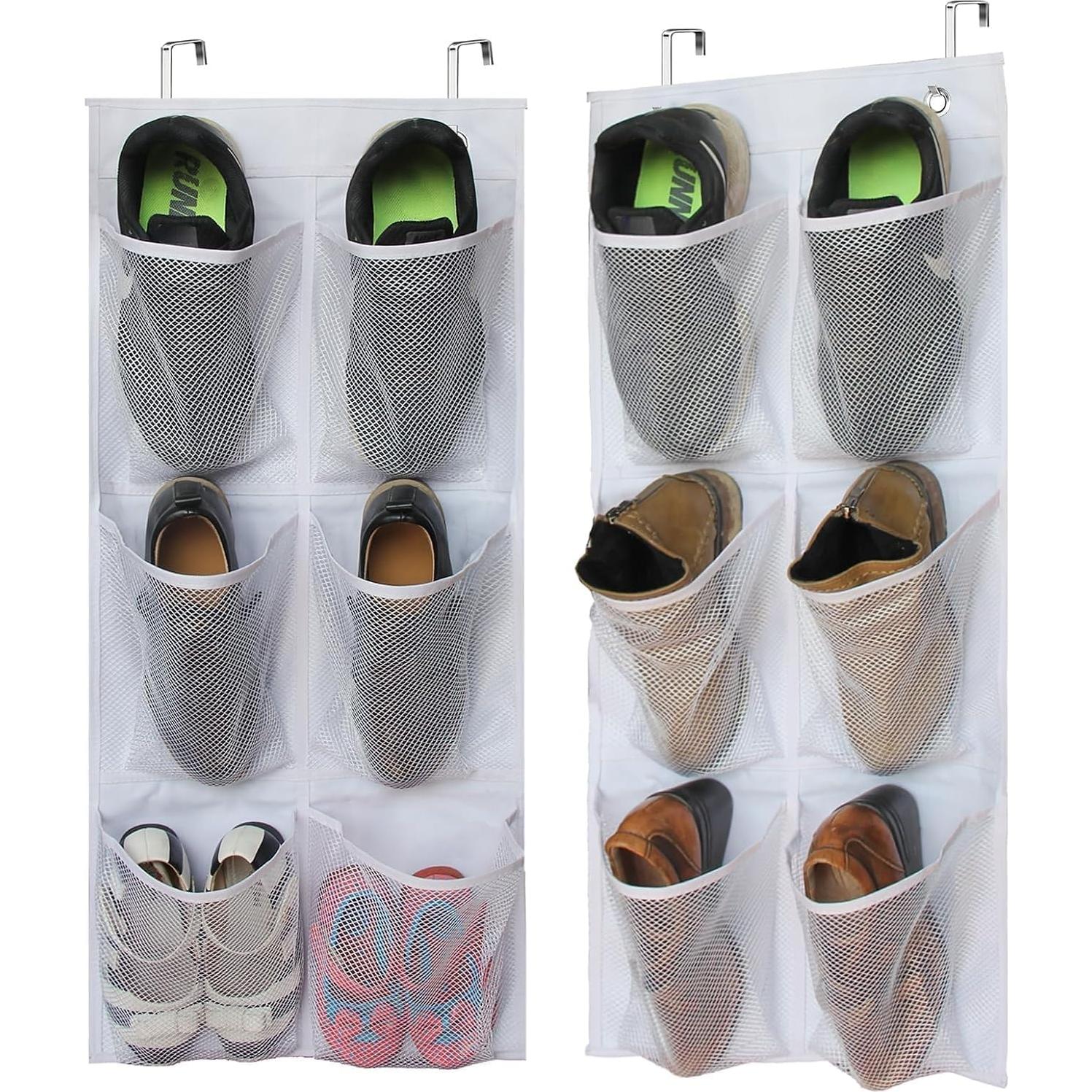 Organizador de Zapatos Colgante KIMBORA 2 Paquetes Blanco