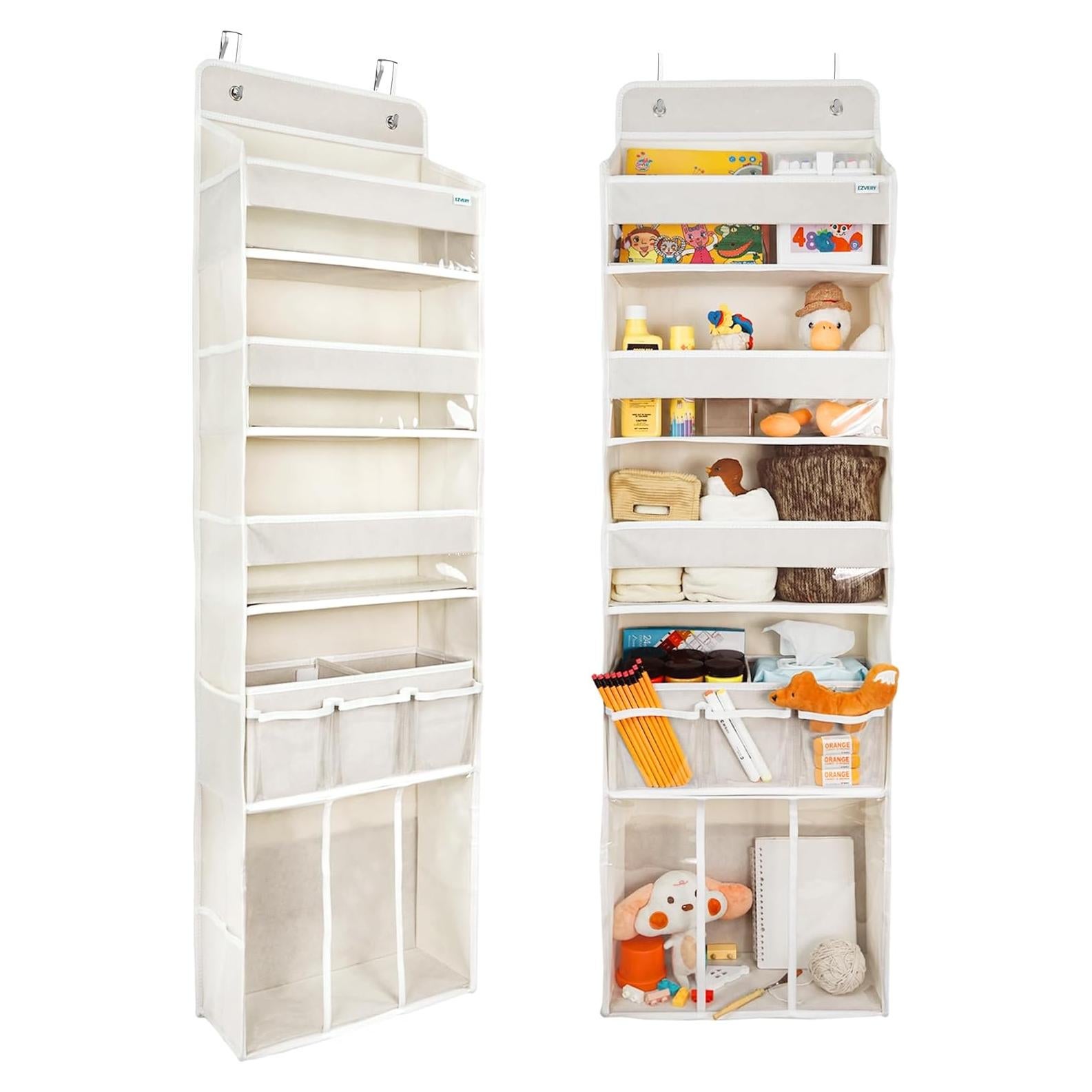 Organizador Colgante para Puerta EZVERY Beige 3 Contenedores