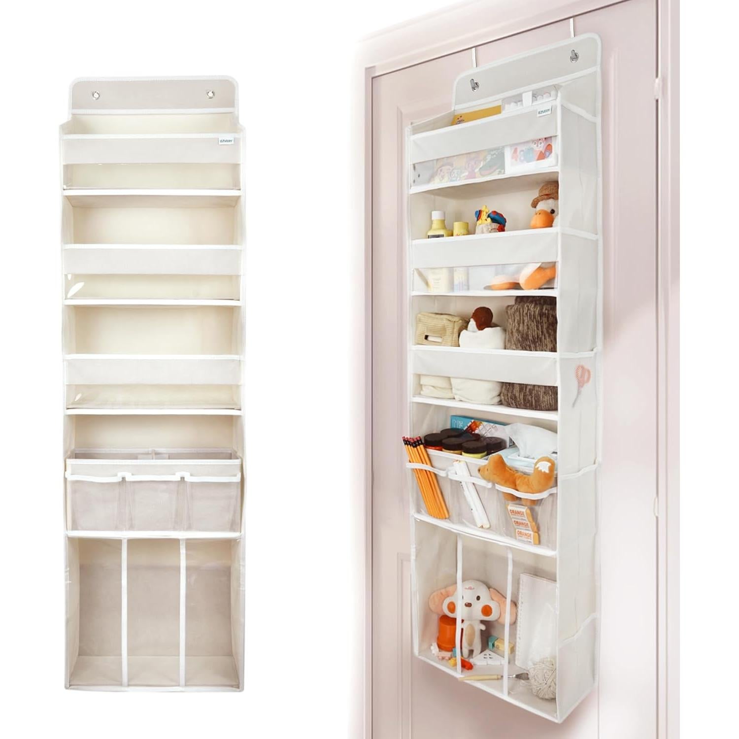 Organizador Colgante para Puerta EZVERY Beige 3 Contenedores