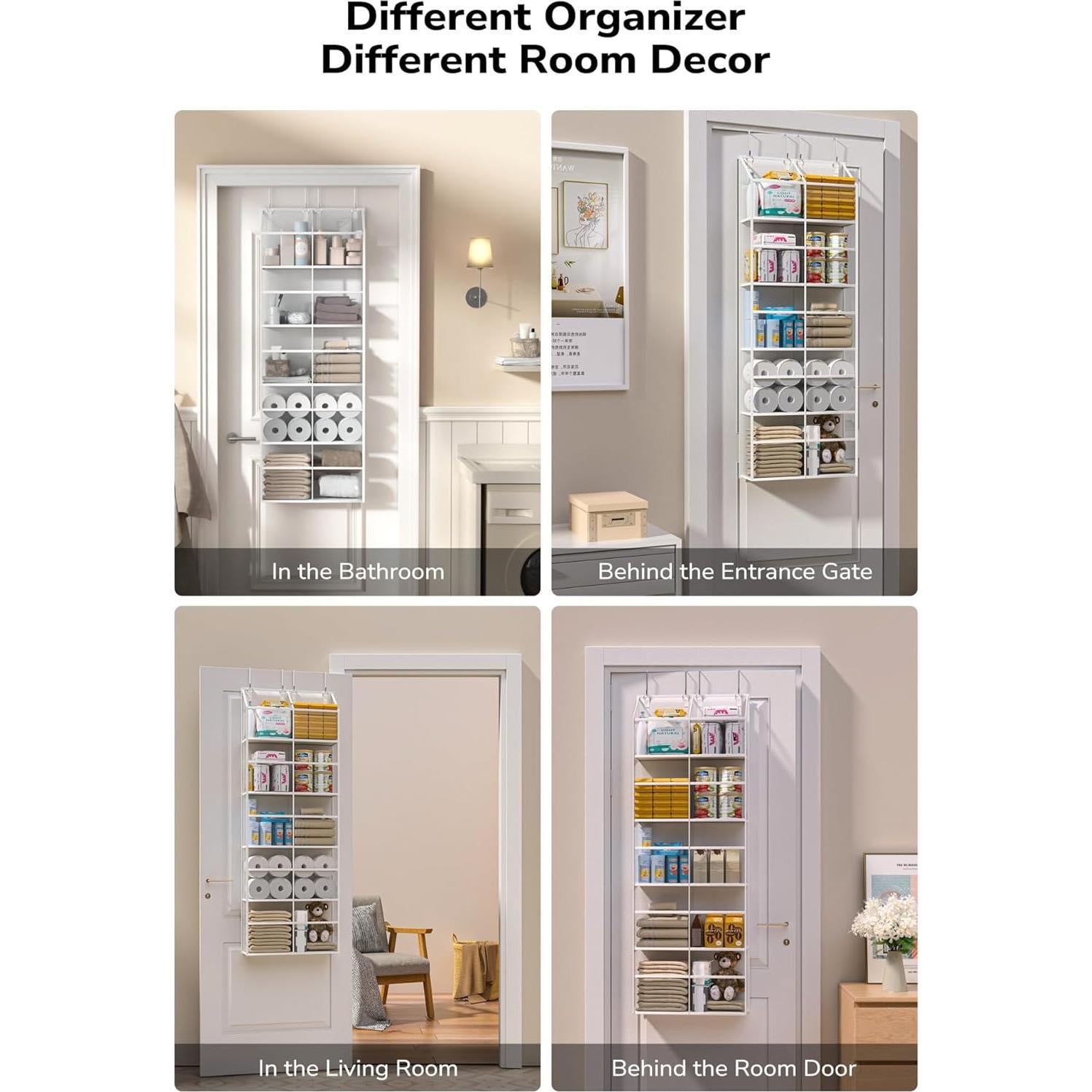 Organizador Colgante sobre la Puerta ALLTIDYUP 10 Bolsillos