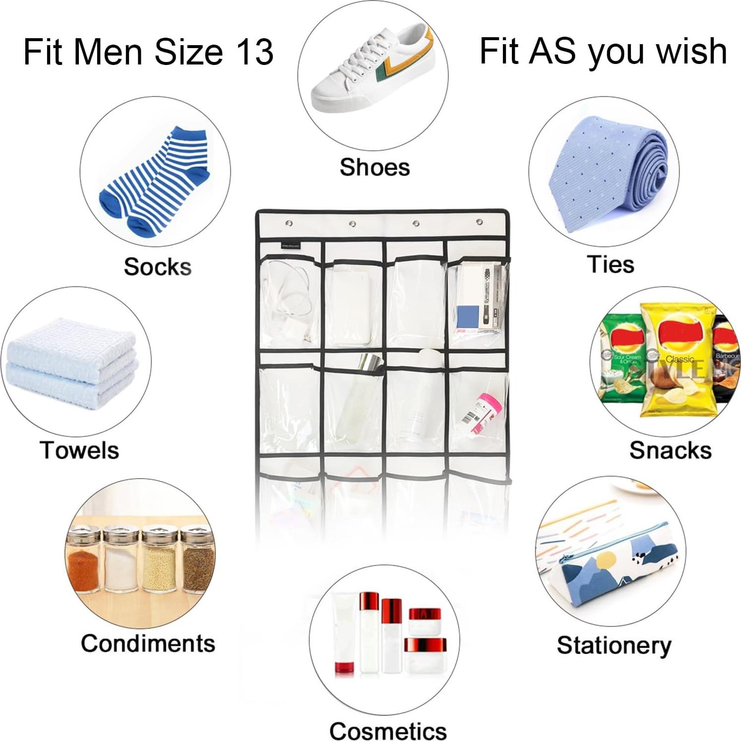 Organizador de Zapatos sobre la Puerta TidyMaster 18 Bolsillos