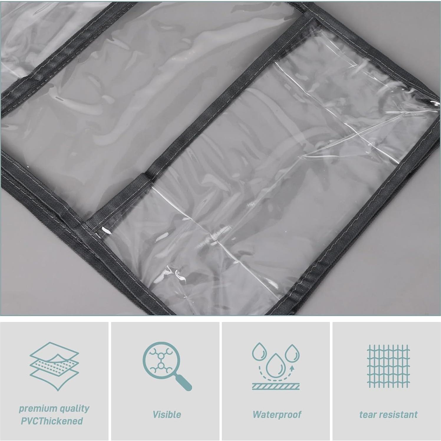 Organizador Colgante de PVC Fixwal 9 Compartimentos Gris