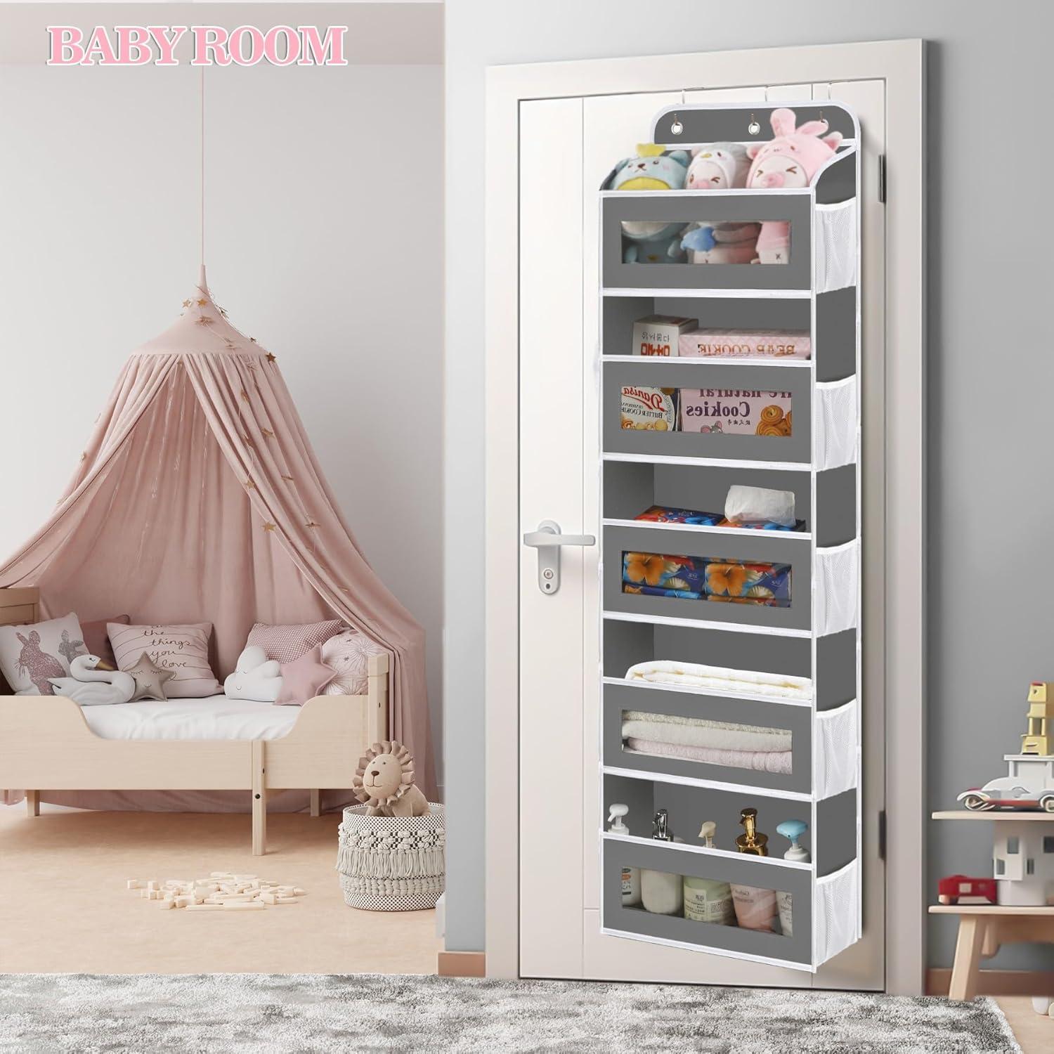 Organizador Colgante sobre la Puerta KYEVIS 5 Estantes 10 Bolsillos