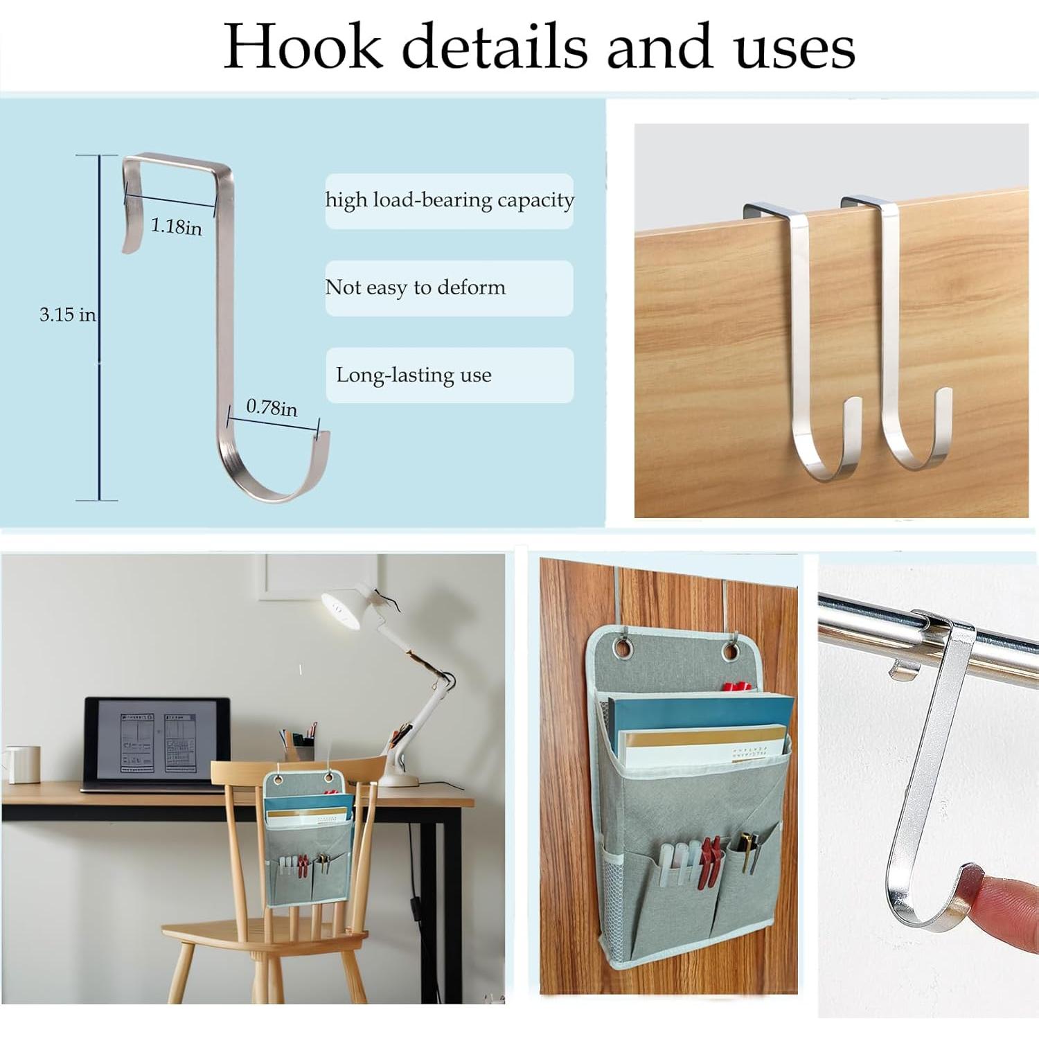 Cesta Colgante Organizador Someteth Gris 2 Paquetes 36x21x7cm