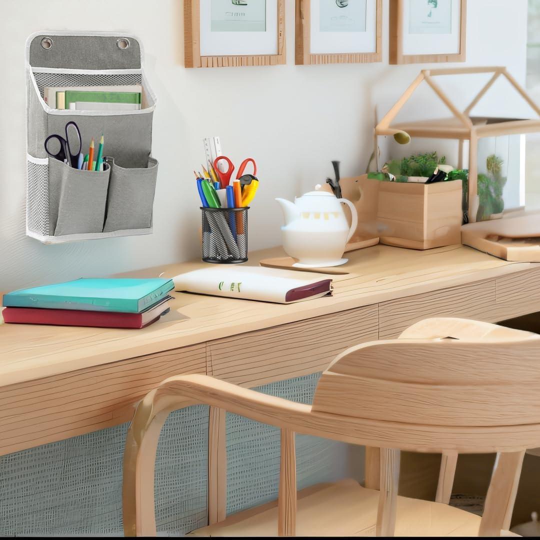 Cesta Colgante Organizador Someteth Gris 2 Paquetes 36x21x7cm