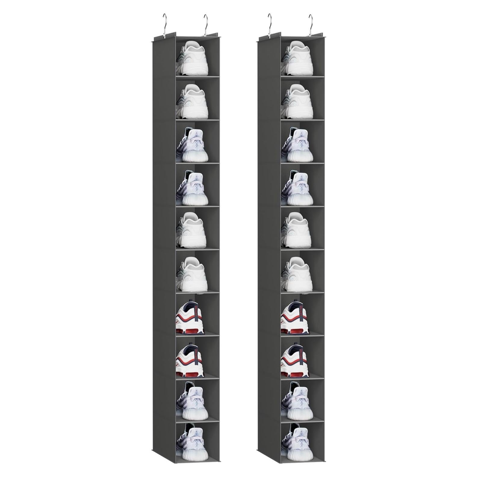 Organizador de Zapatos Colgante YOUDENOVA 10 Estantes Gris