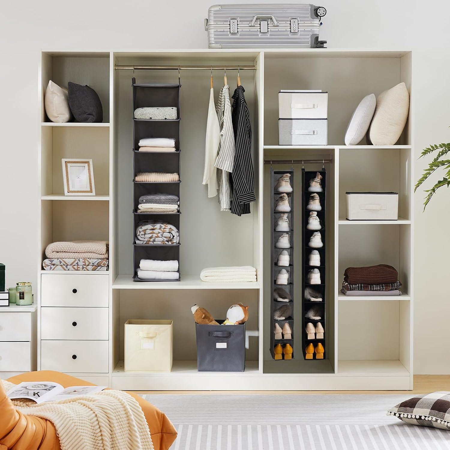 Organizador de Zapatos Colgante YOUDENOVA 10 Estantes Gris